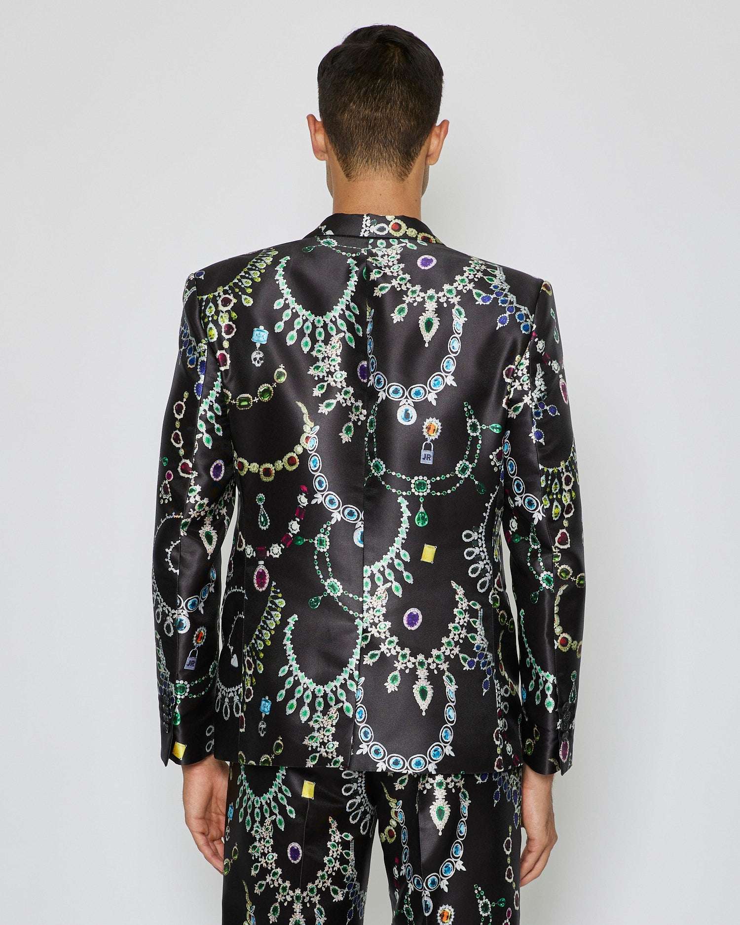 Shop John Richmond Single-breasted Blazer With Pattern In Fantasia