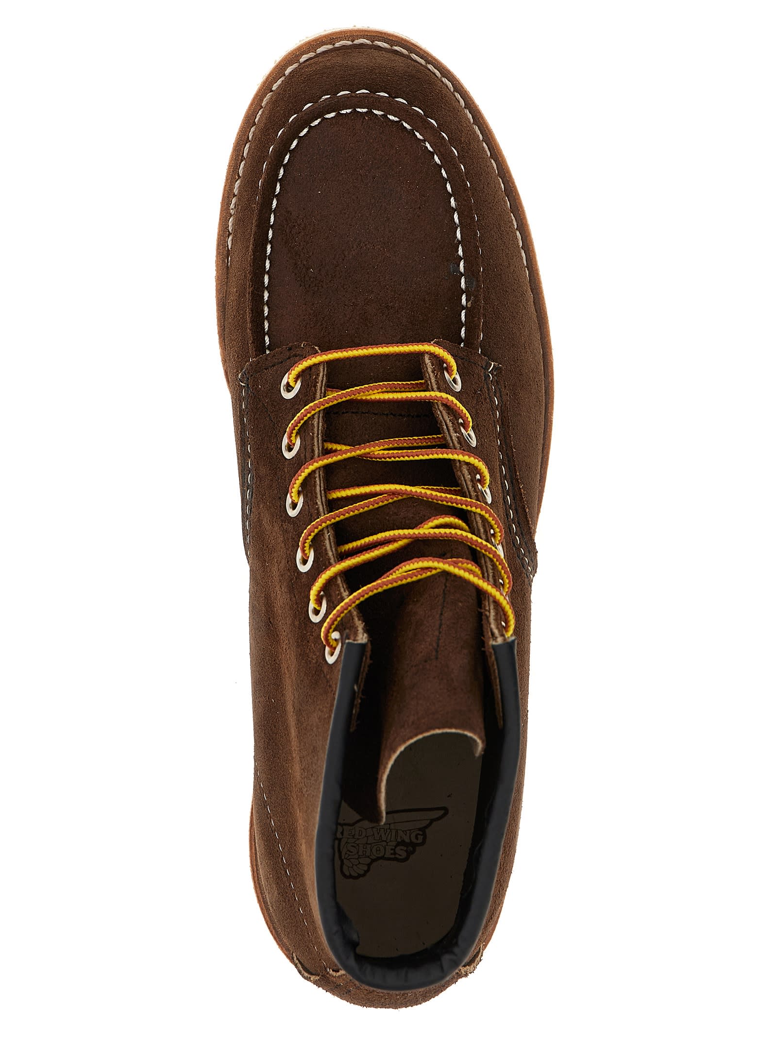 Red Wing 6-inch Classic Moc Boot Black Oxblood Mesa In Brown
