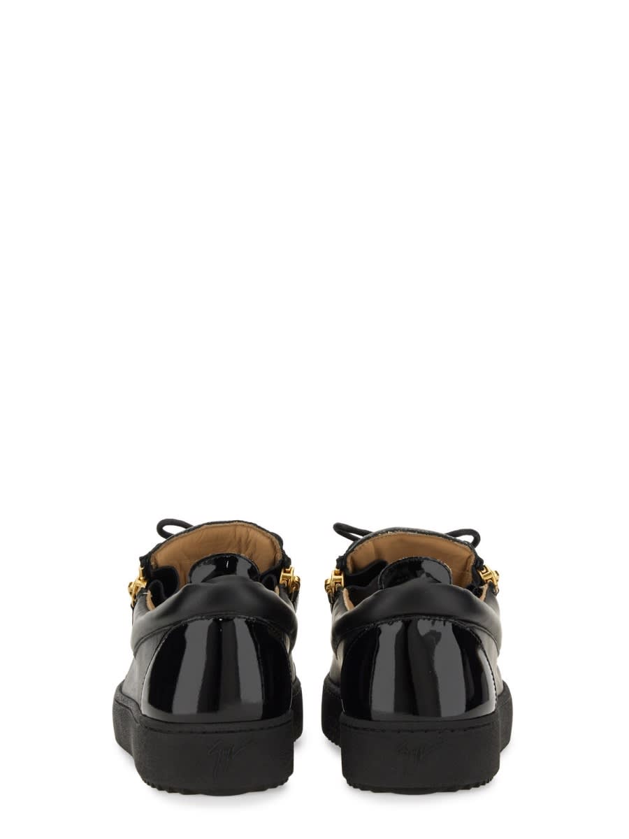 Shop Giuseppe Zanotti Frankie Sneaker In Black