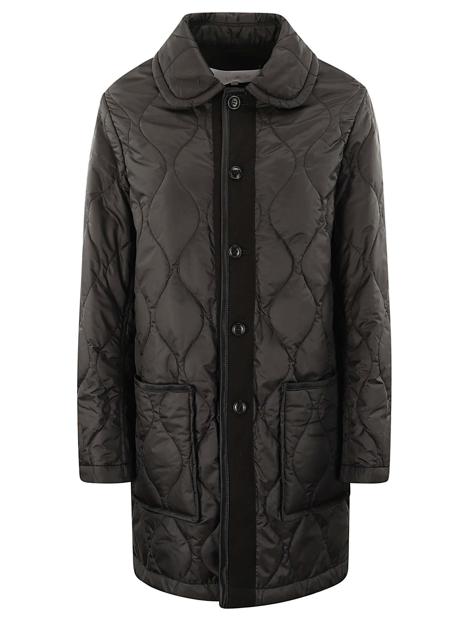 Shop Comme Des Garçons Ladies Coat In Black