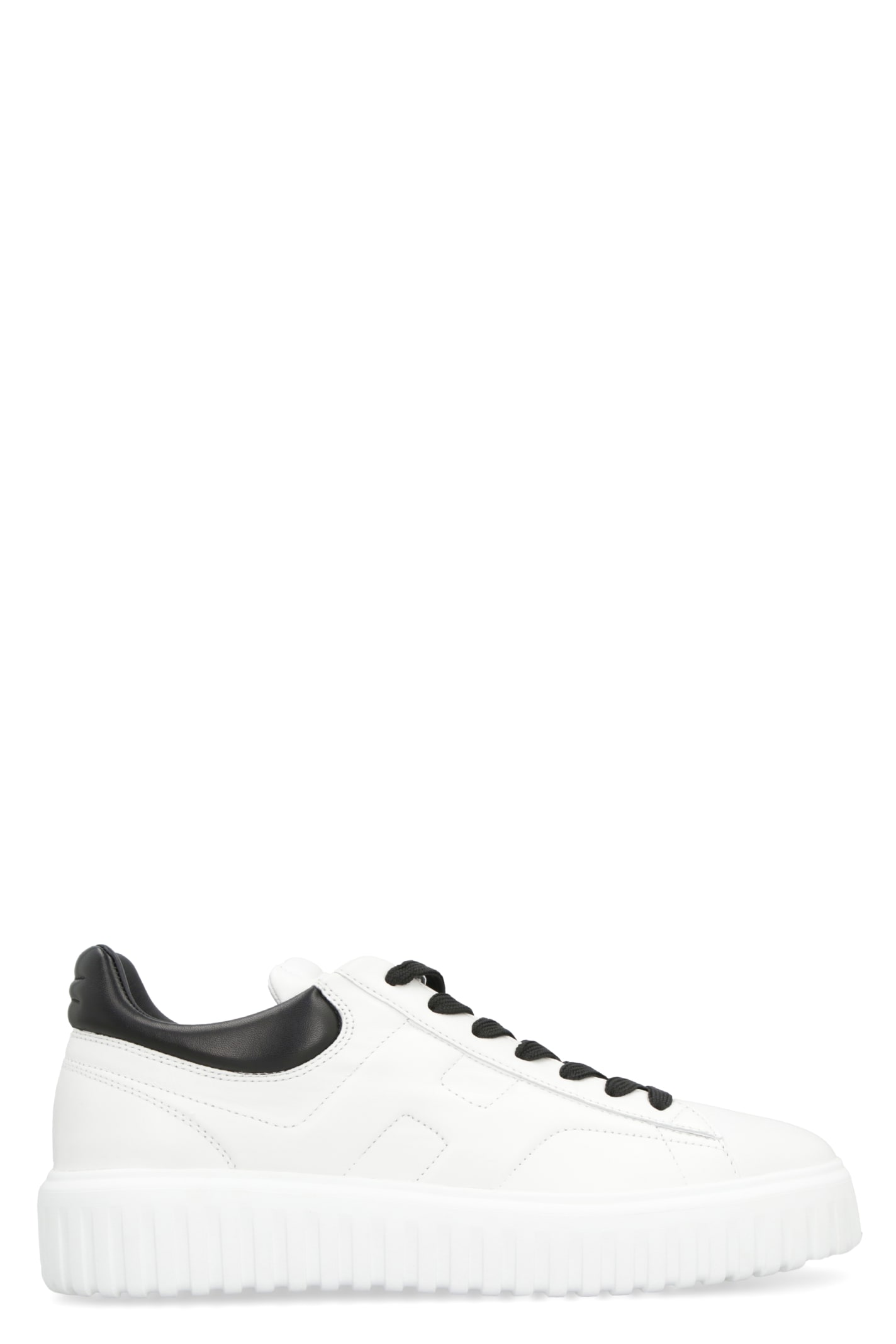 Shop Hogan H-stripes Low-top Sneakers In White