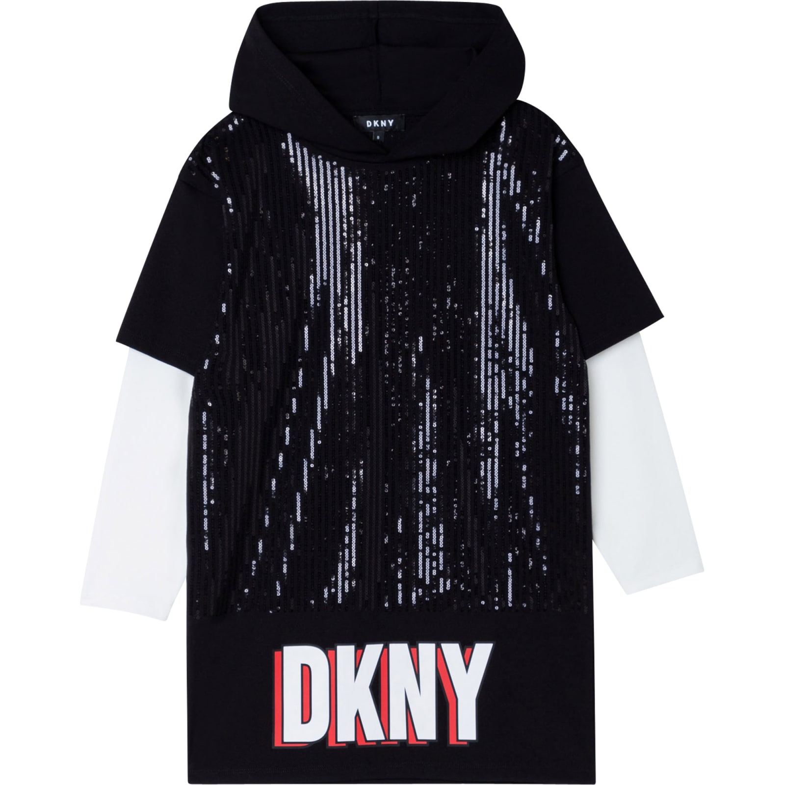 DKNY Sweater Dress With Sequins