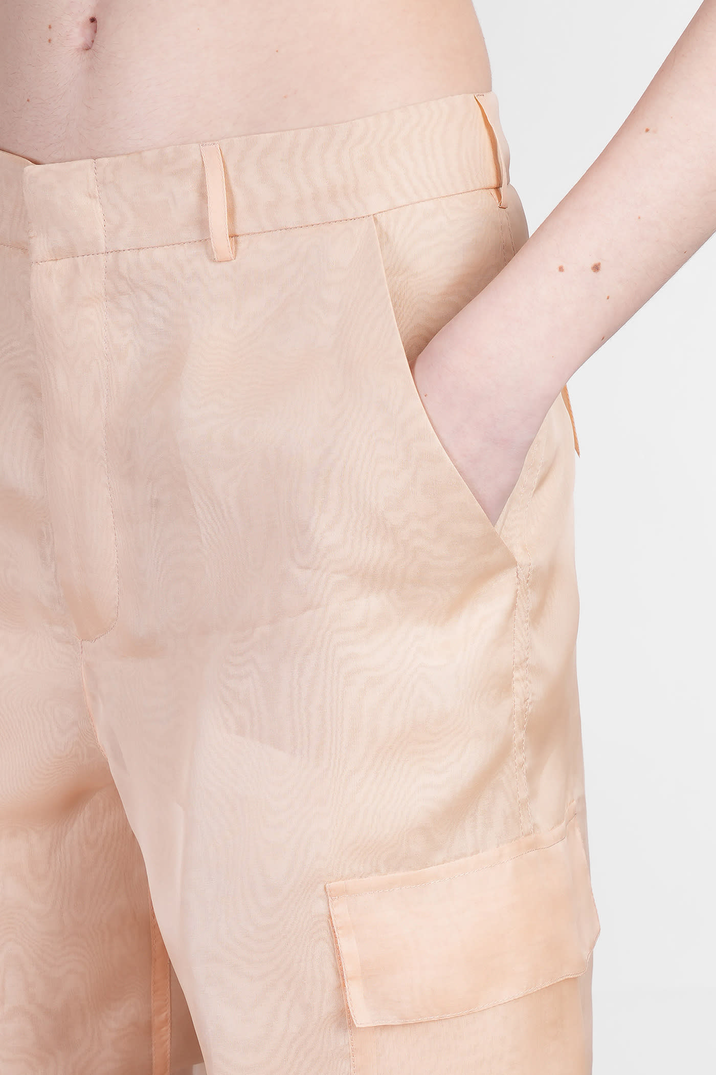 Del Core Shorts In Rose-pink Silk