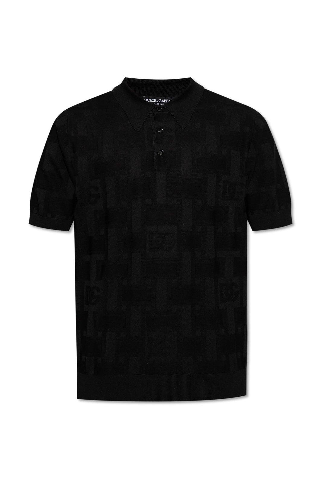 Logo Jacquard Polo Shirt