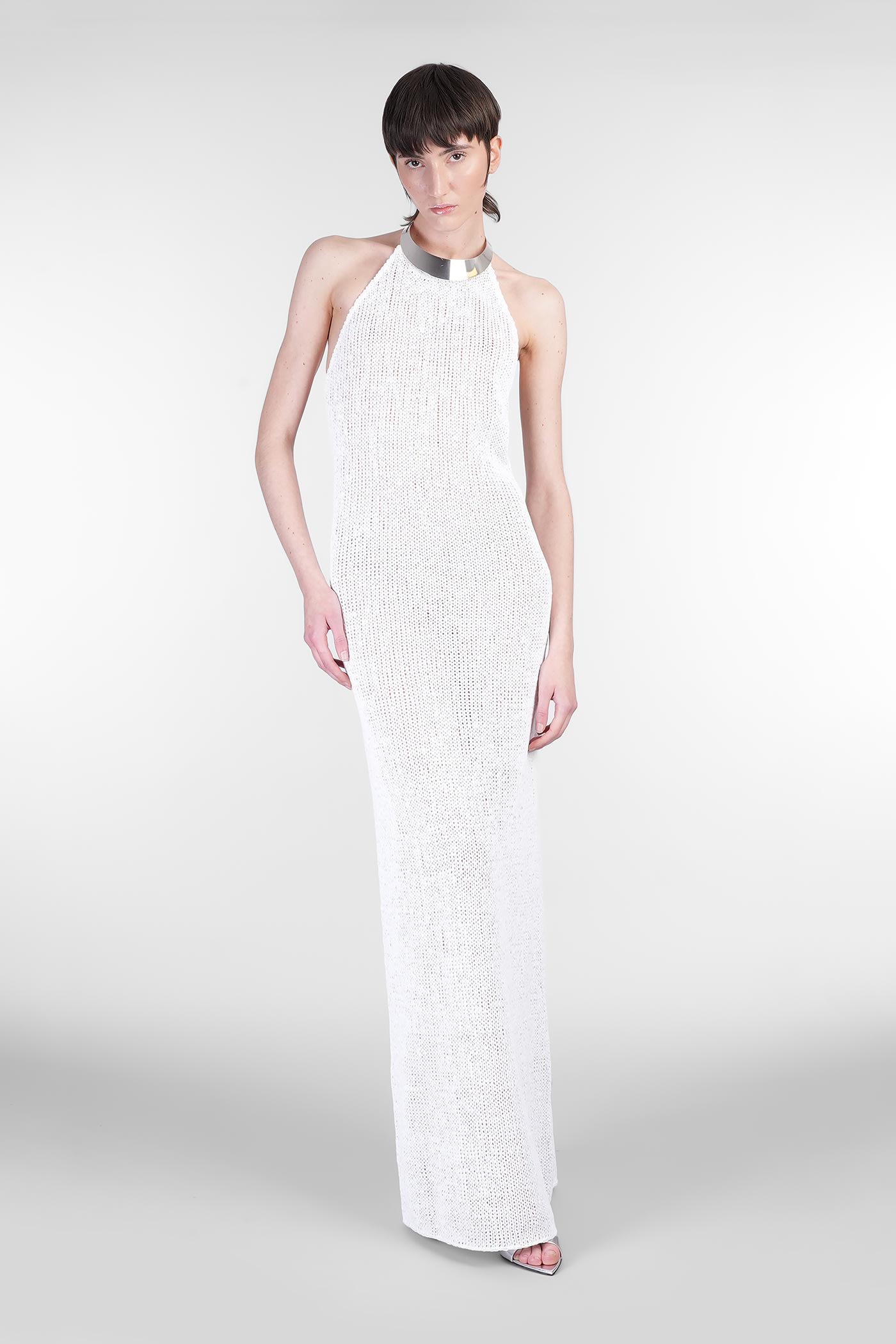 Nué Attina Dress Woman In White Polyester In White