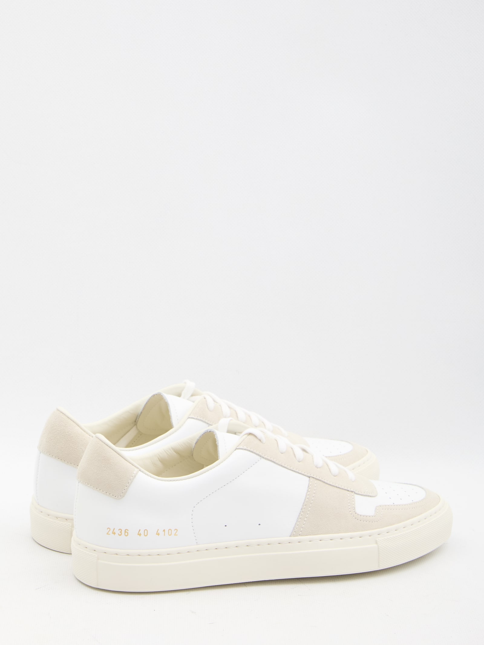 Shop Common Projects Bball Duo Sneakers In White