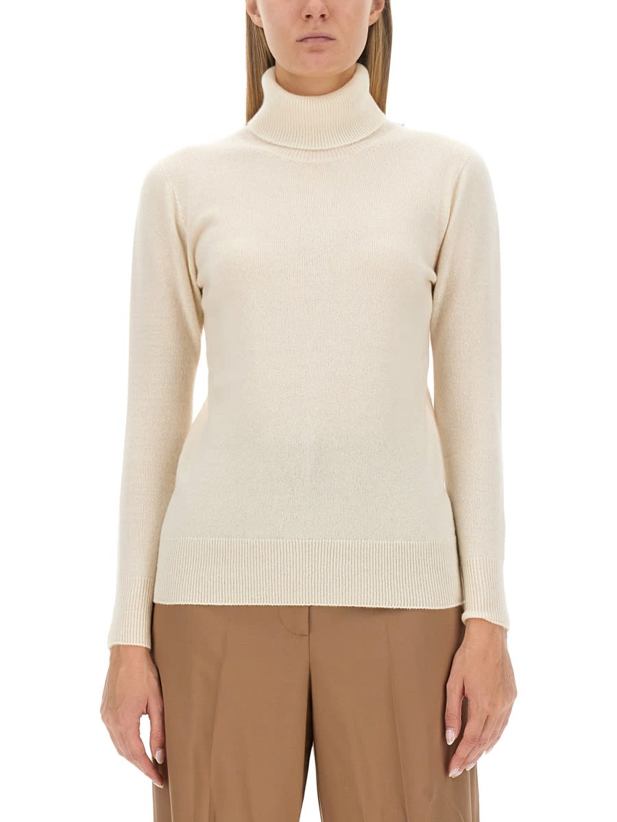 Shop Fabiana Filippi Cashmere Sweater In Ivory