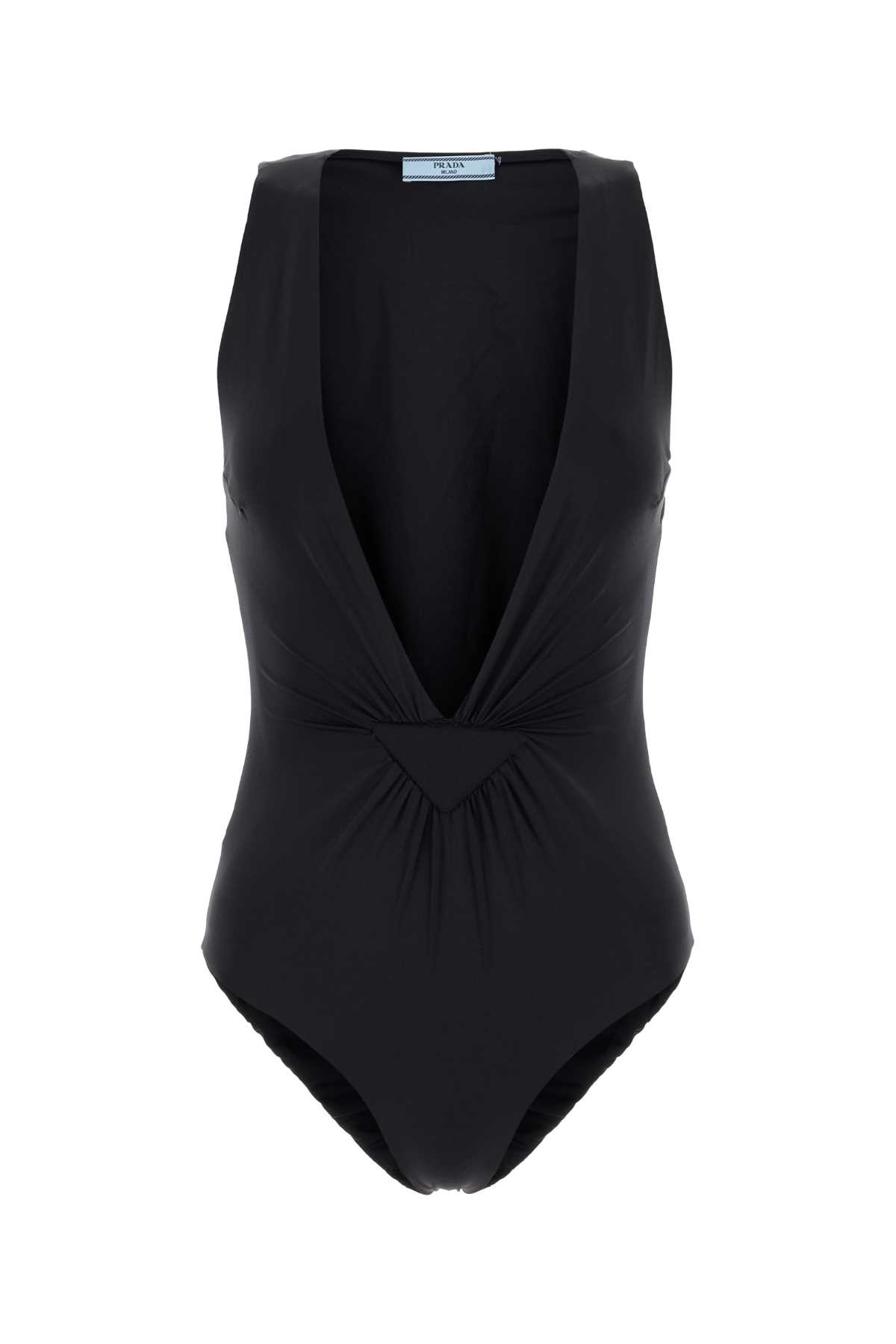 Prada Black Stretch Nylon Swimsuit