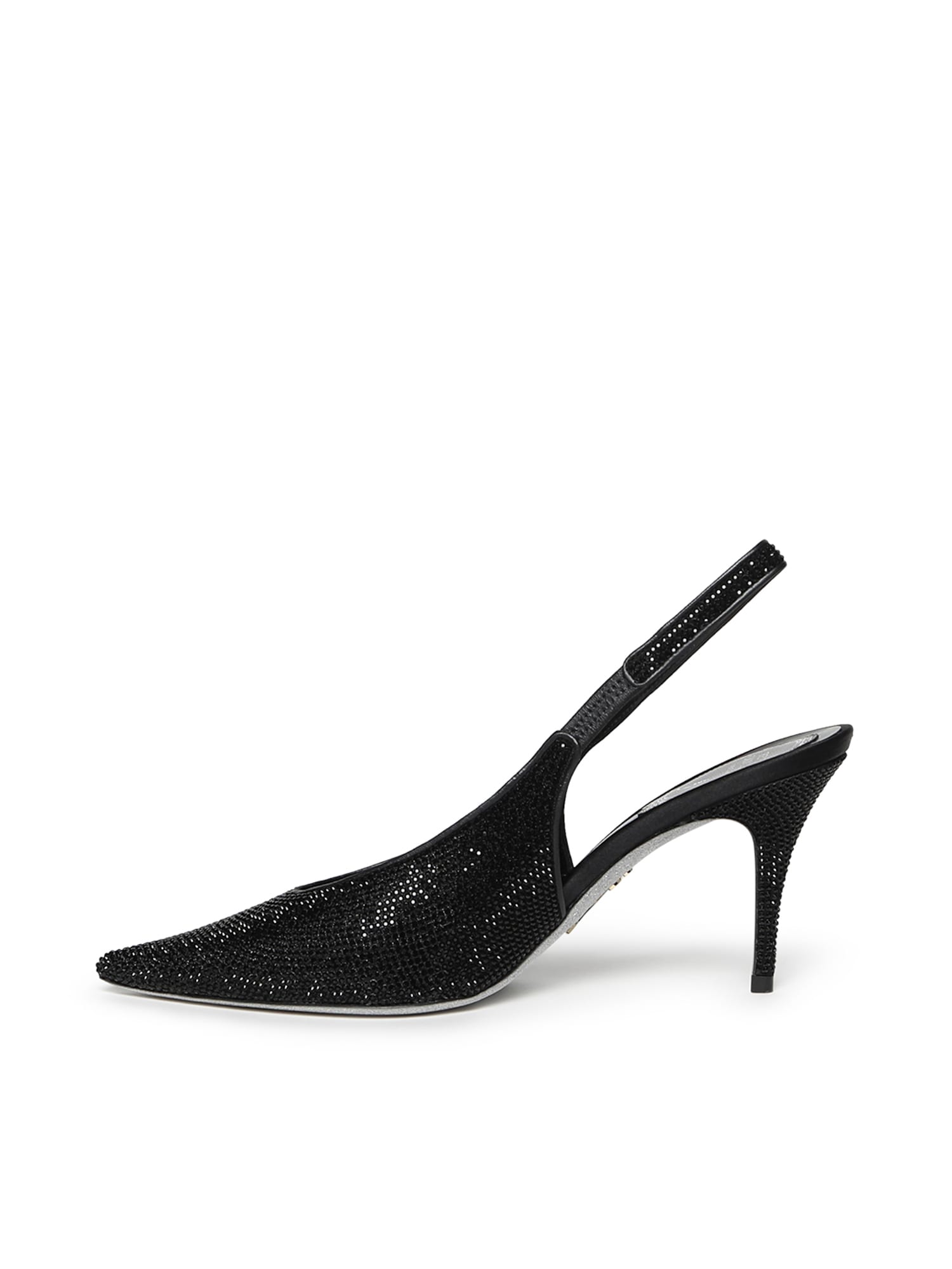 René Caovilla Jinny Slingback In Black