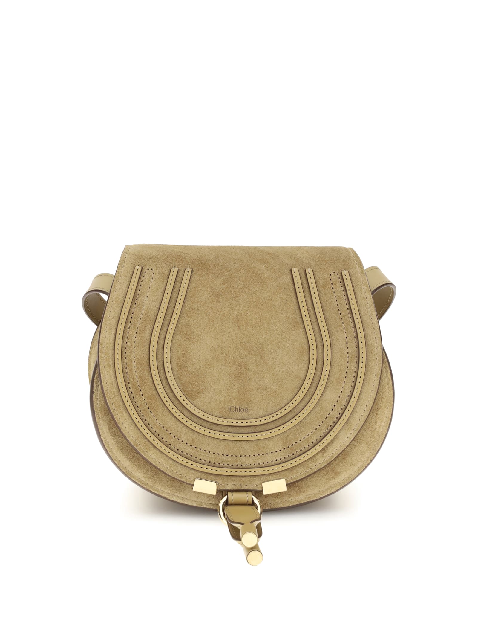 Chloé Chloe Marcie Small Shoulder Bag In Brown