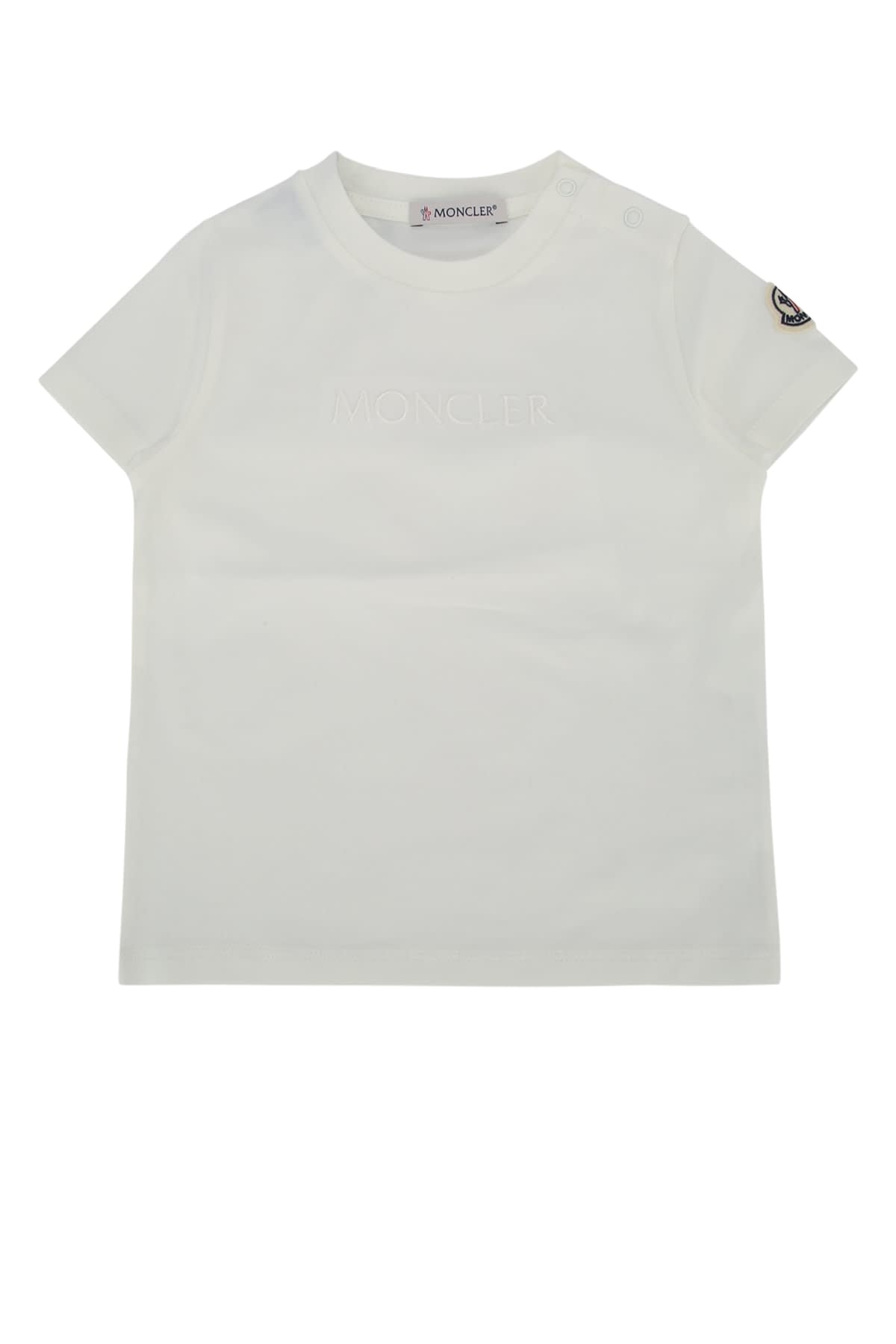 Moncler Baby Ss T-shirt In Gray