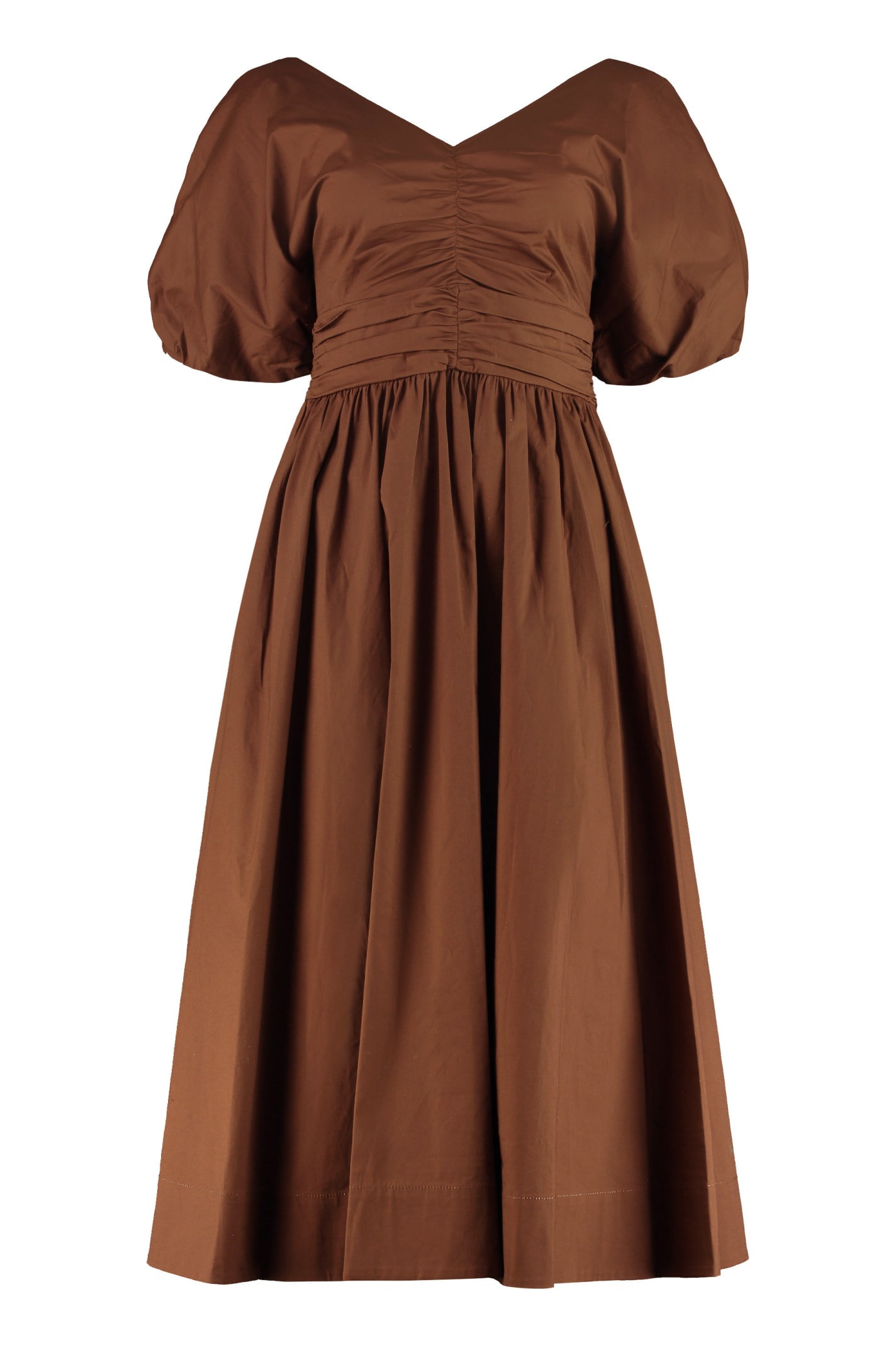 Photo of  STAUD Greta Cotton Long Dress- shop STAUD Dresses online sales