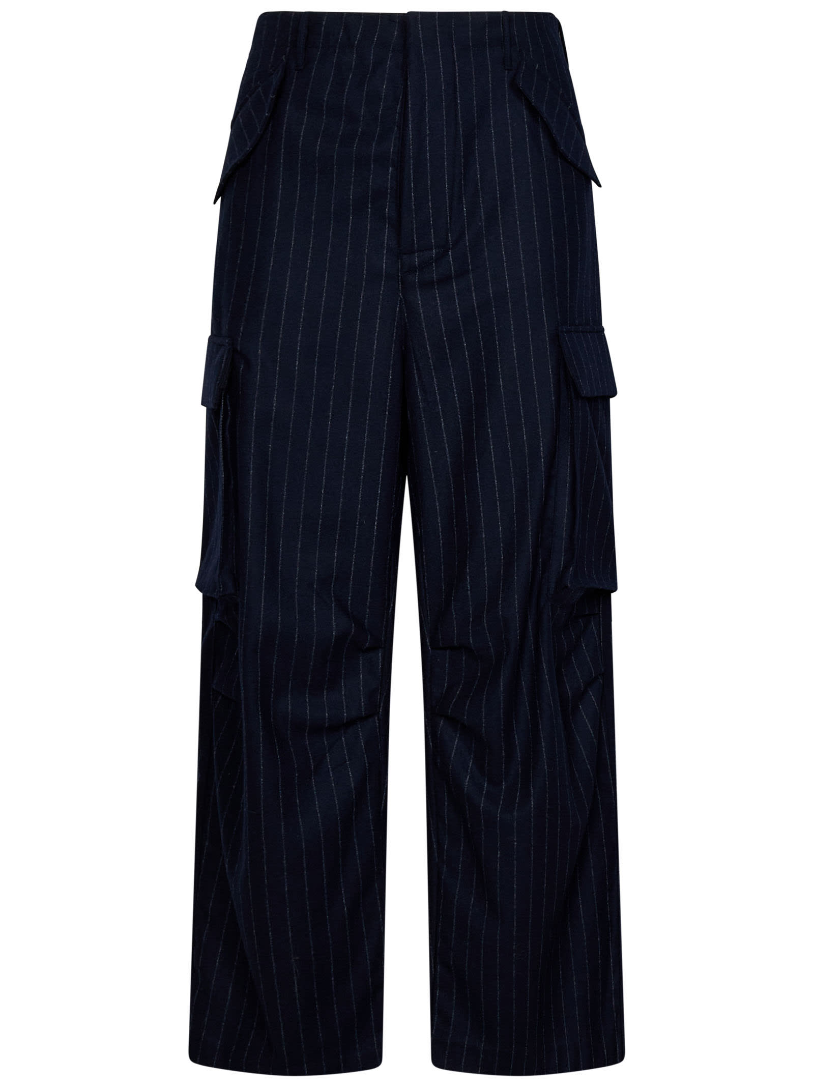 Shop Laneus Trousers In Blu