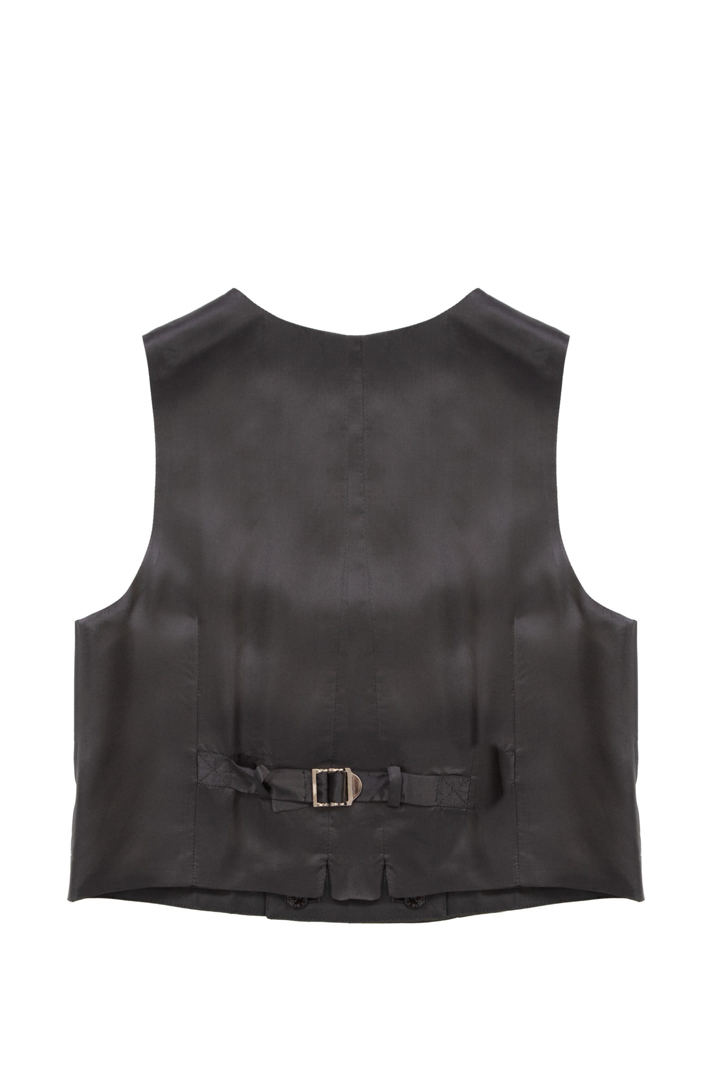 Shop Dolce & Gabbana Virgin Wool And Viscose Vest In Back