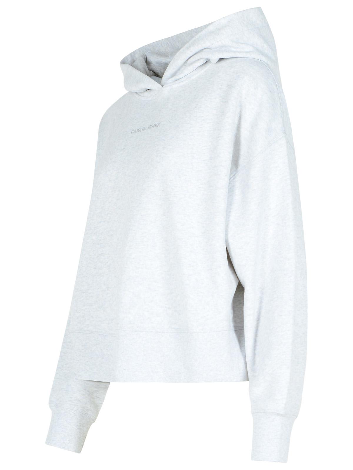 Shop Canada Goose Muskoka Grey Cotton Sweatshirt In Silver