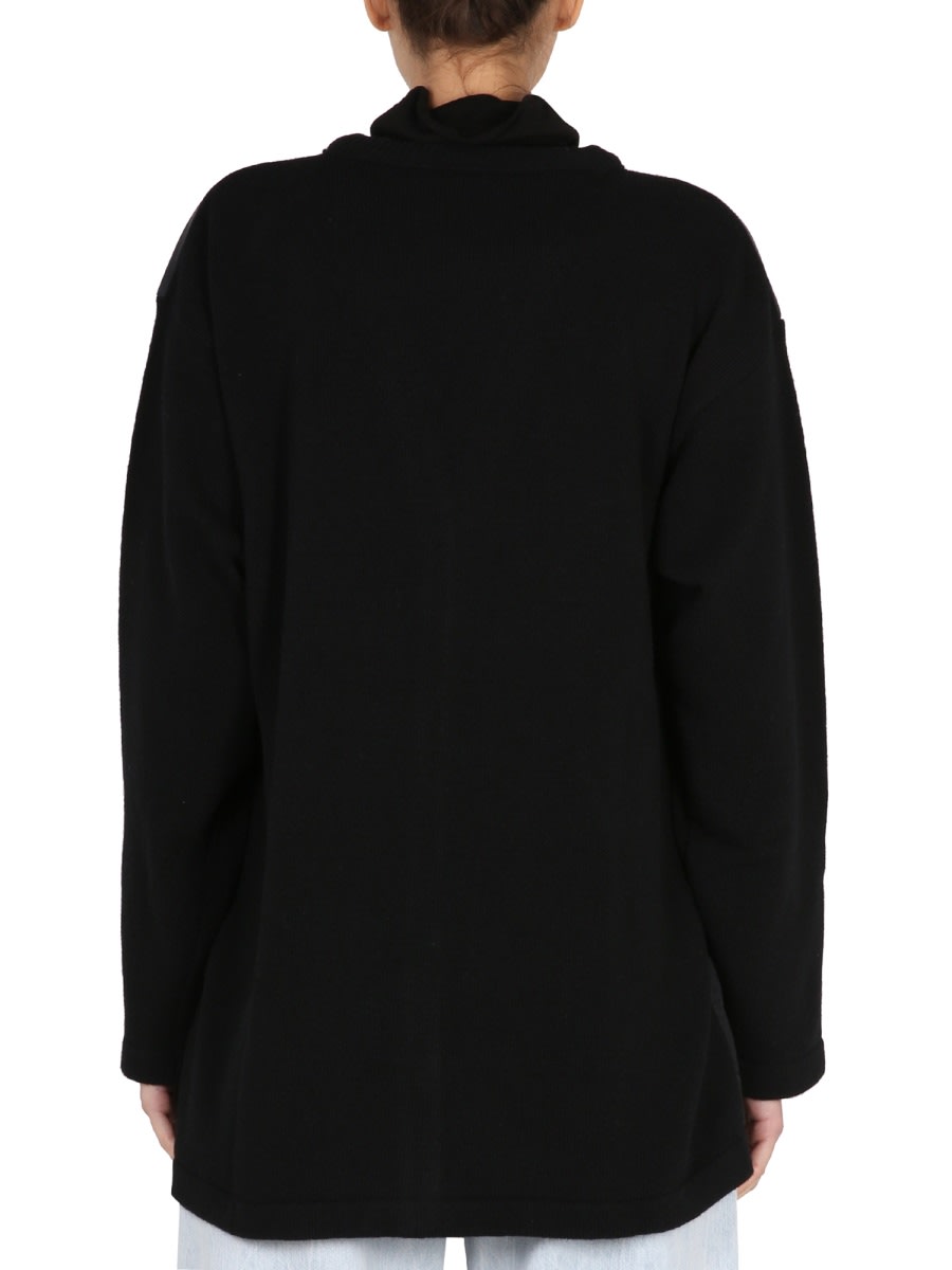 Shop Aspesi V-neck Cardigan In Black