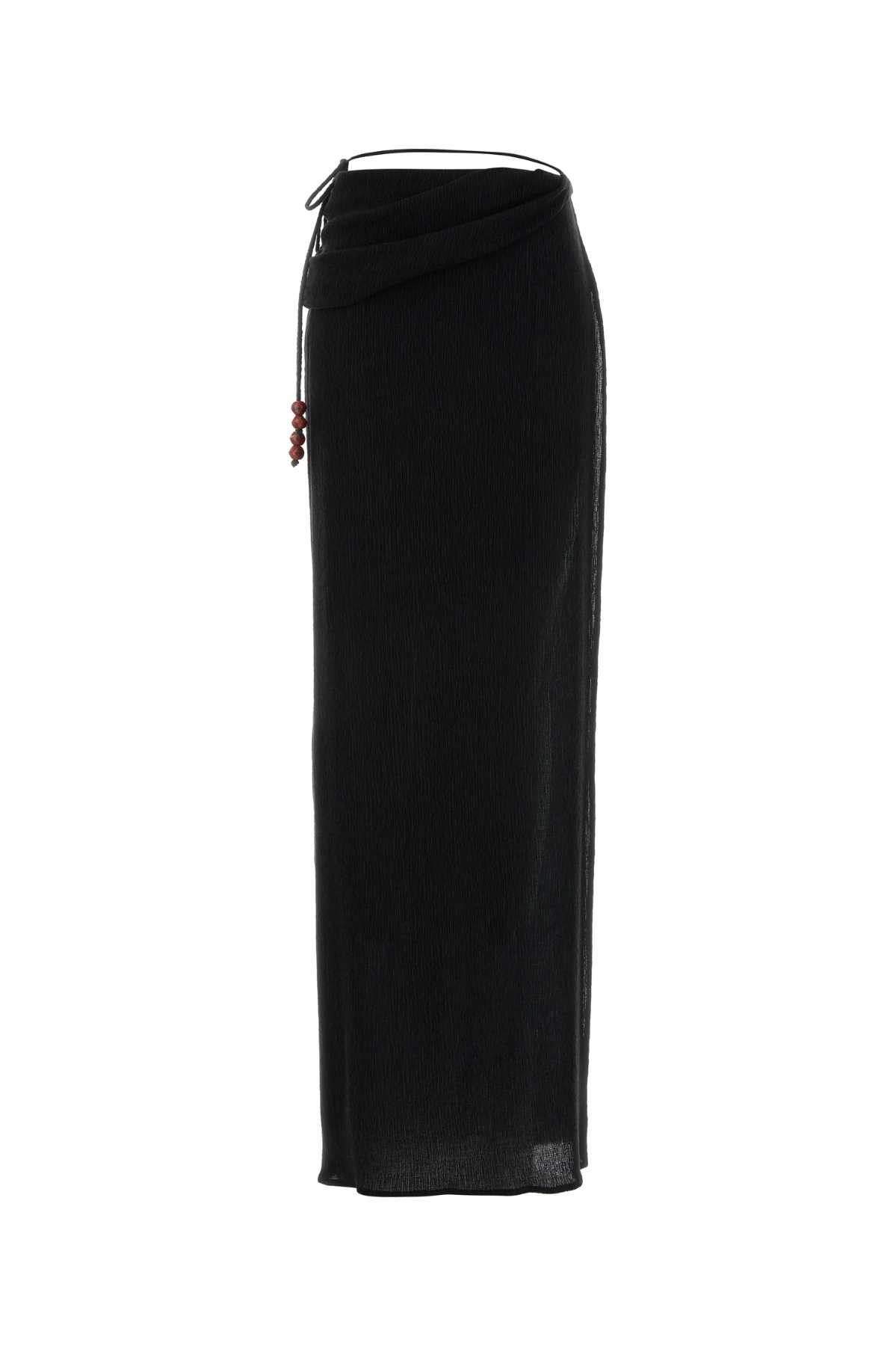 Magda Butrym Black Jersey Skirt