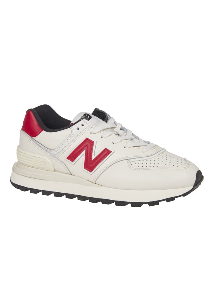 Shop New Balance 574 Sneakers In White Red