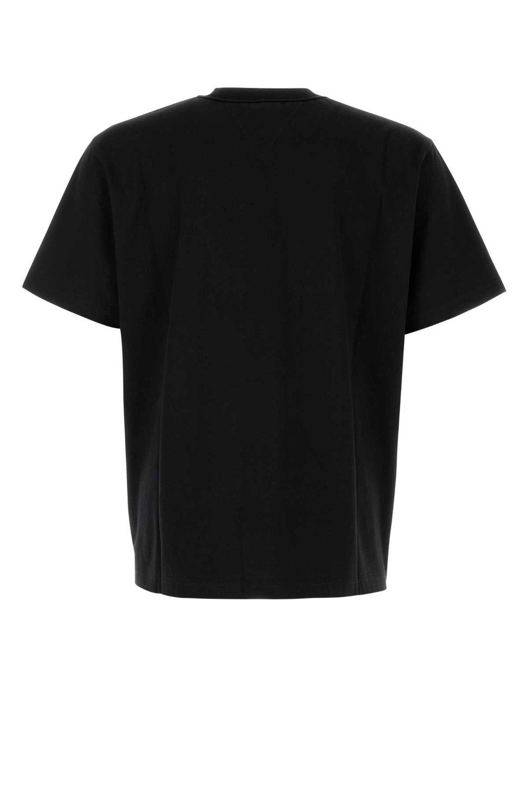 Shop Bottega Veneta Notebook Detailed Regular Fit T-shirt In Nero