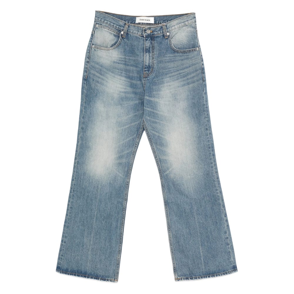 Tonywack Wide-leg Jeans In Blue