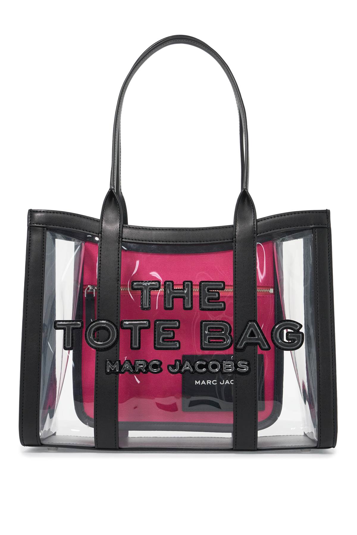 Shop Marc Jacobs The Clear Medium Tote Bag - B In Black (black)