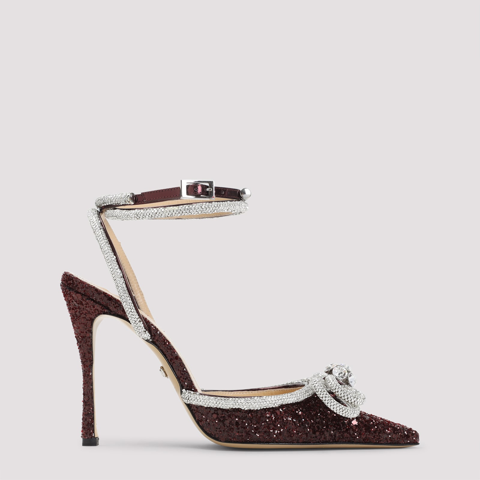Mach &amp; Mach Double Bow 110 Pumps In Burgundy