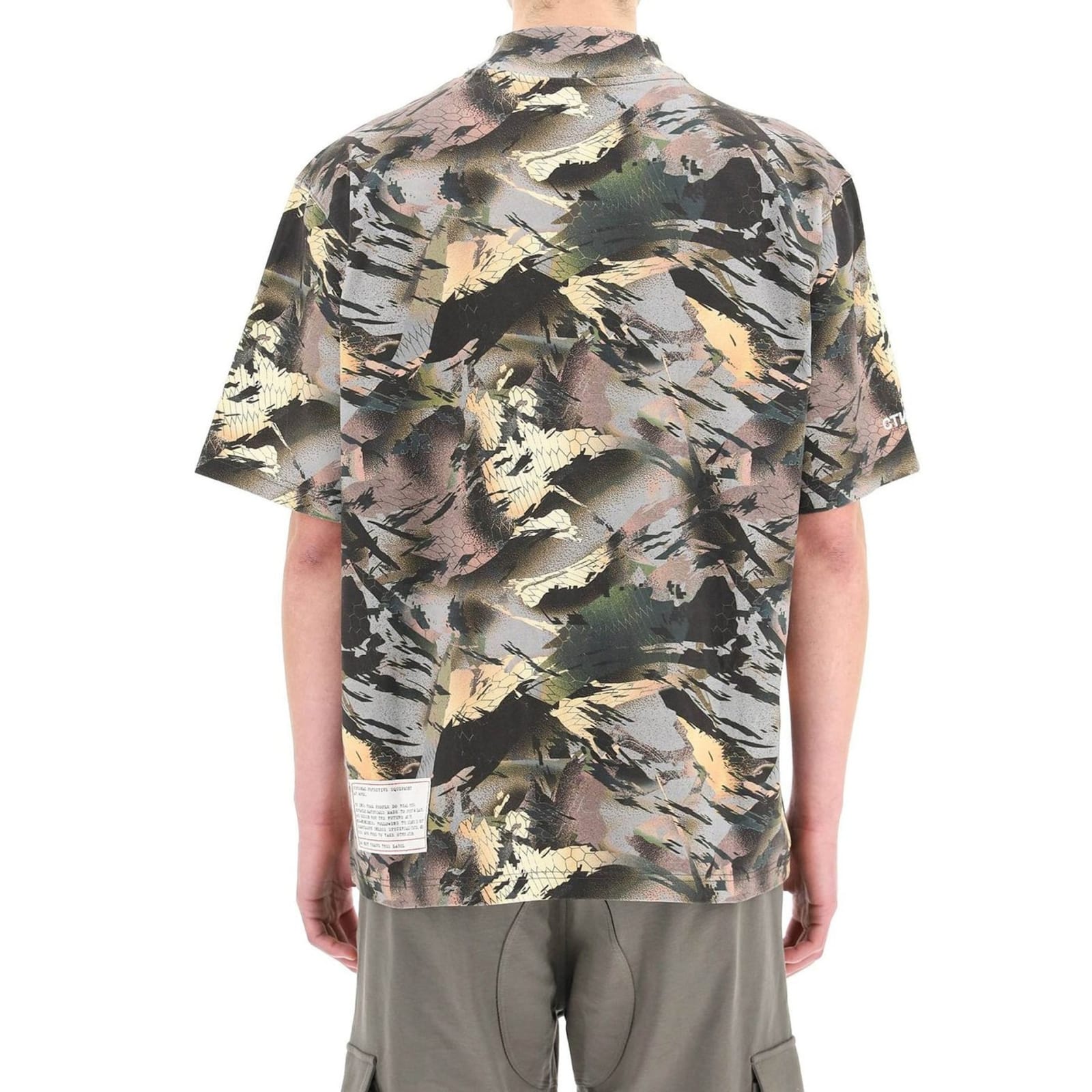 Shop Heron Preston Camouflage Print T-shirt In Green