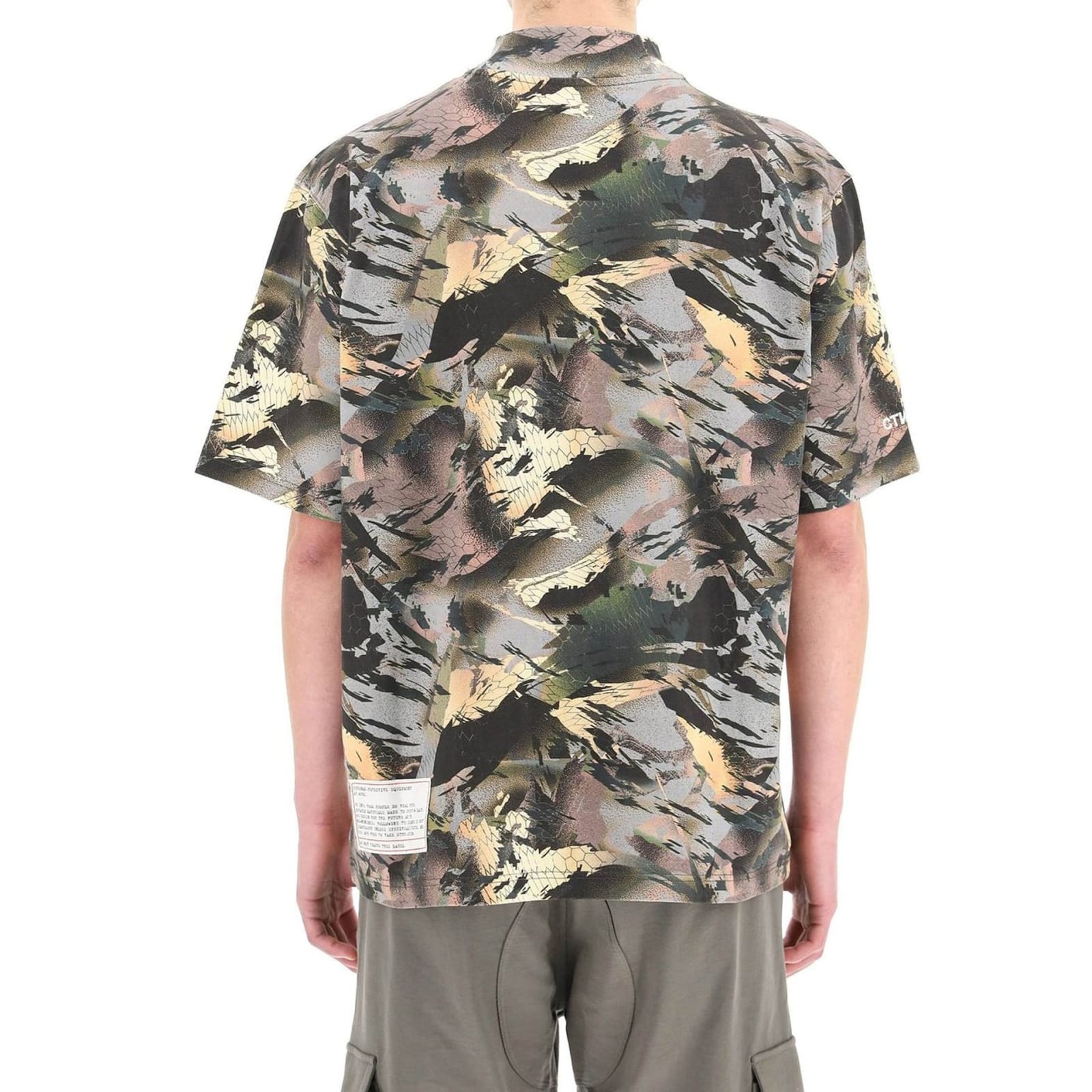 Heron Preston Camouflage Print T-shirt In Green