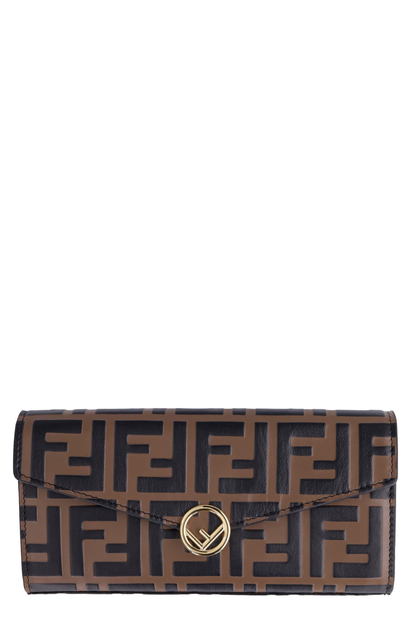 FENDI LEATHER CONTINENTAL WALLET,11252086