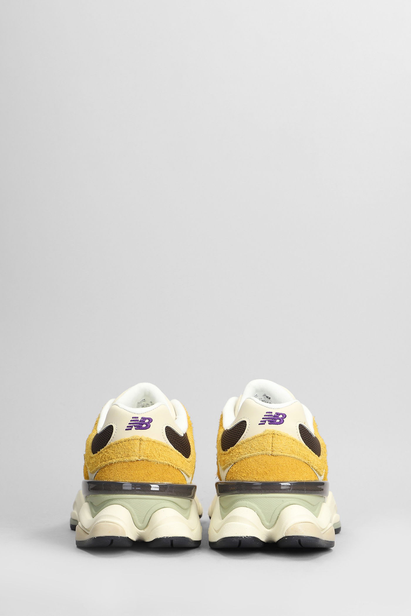 New Balance 9060 Sneakers In Yellow Suede And Fabric In Yellow