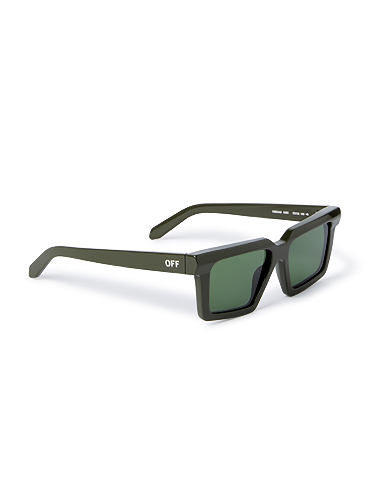 Off-white Windsor Logo-plaque Sunglasses In Military Green Green