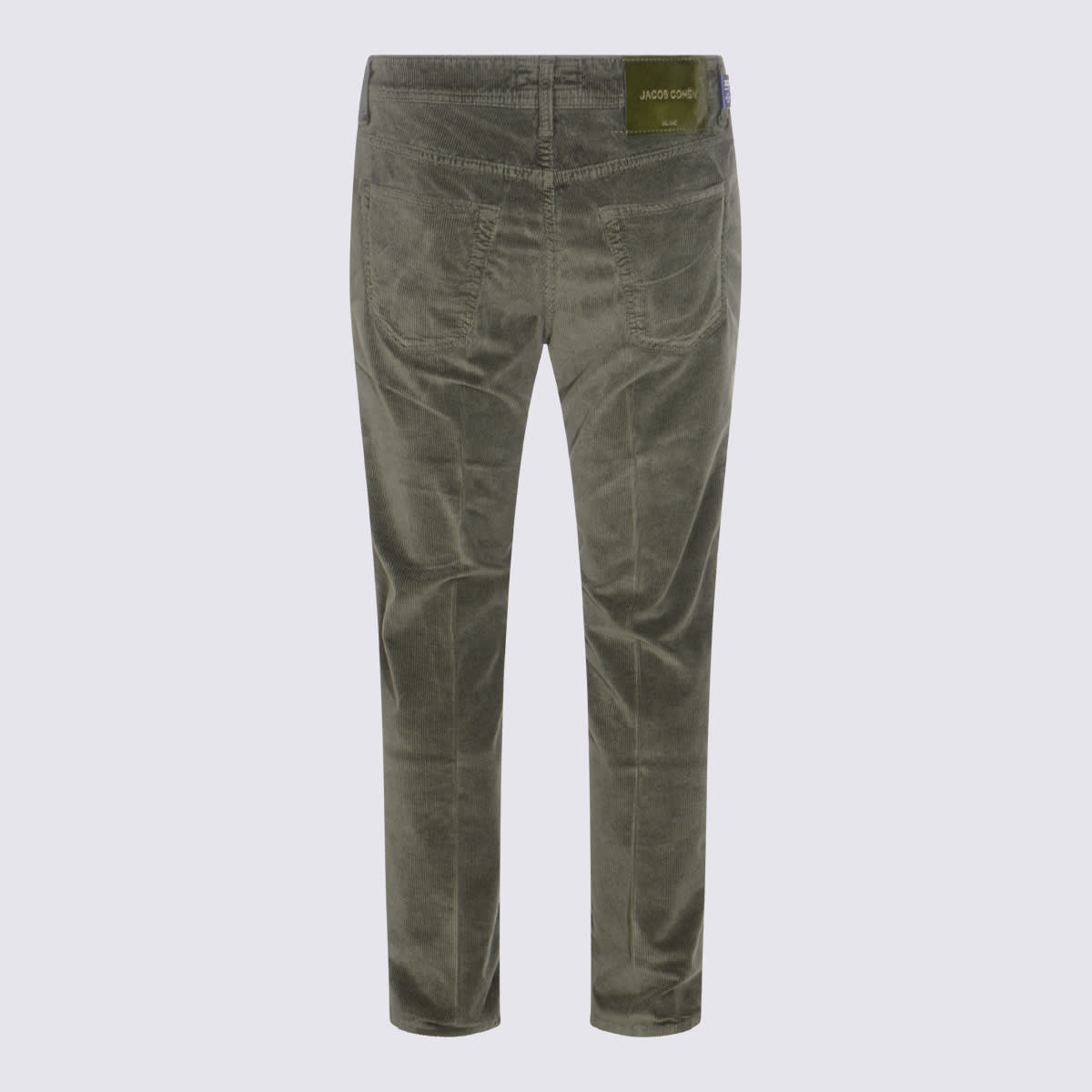 Jacob Cohen Green Cotton Carrot Scott Pants In Green