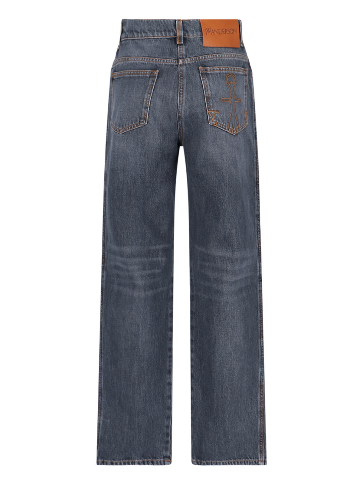 Shop Jw Anderson Straight Jeans In Black