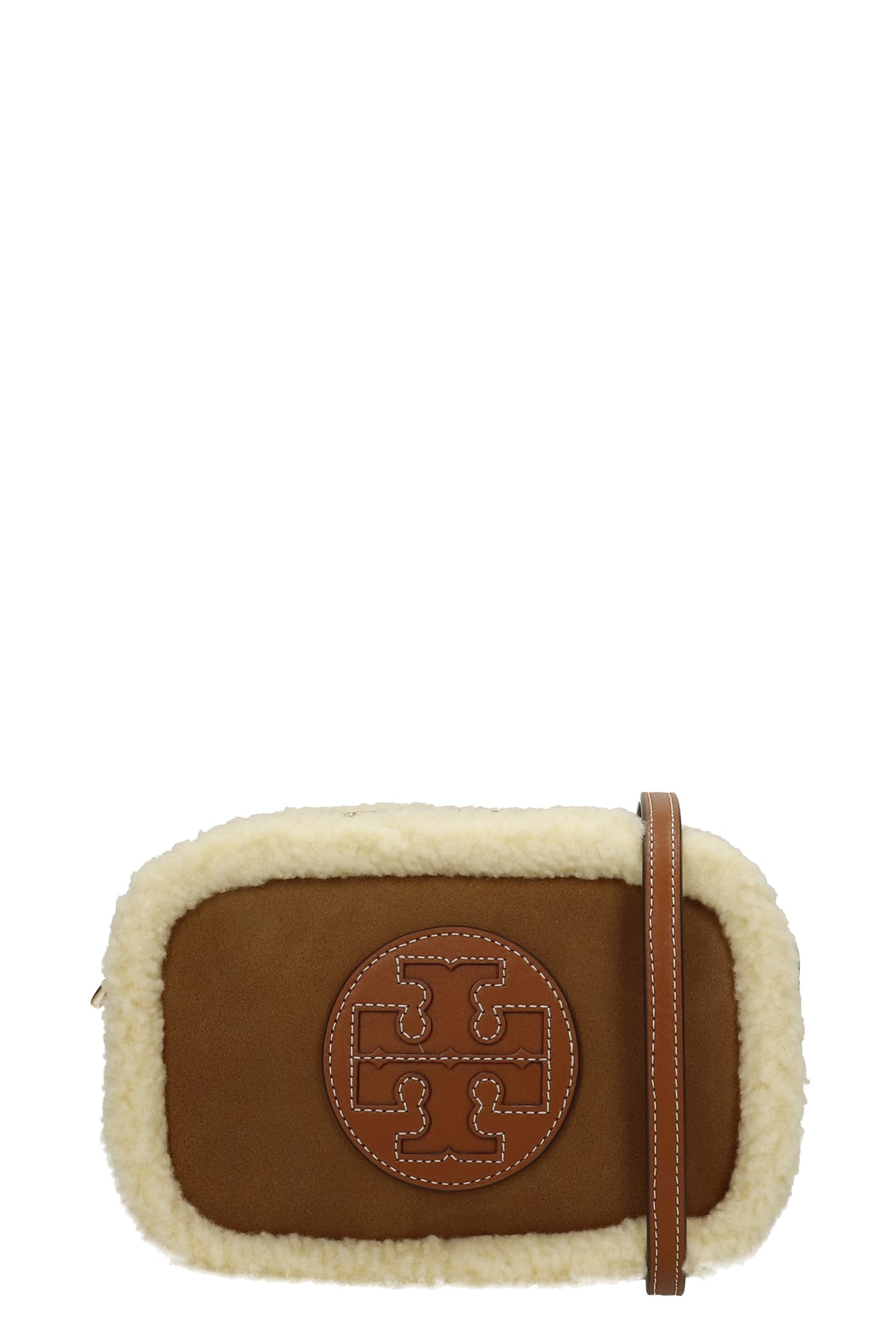 Tory Burch Perry Bombe Shoulder Bag In Brown Leather