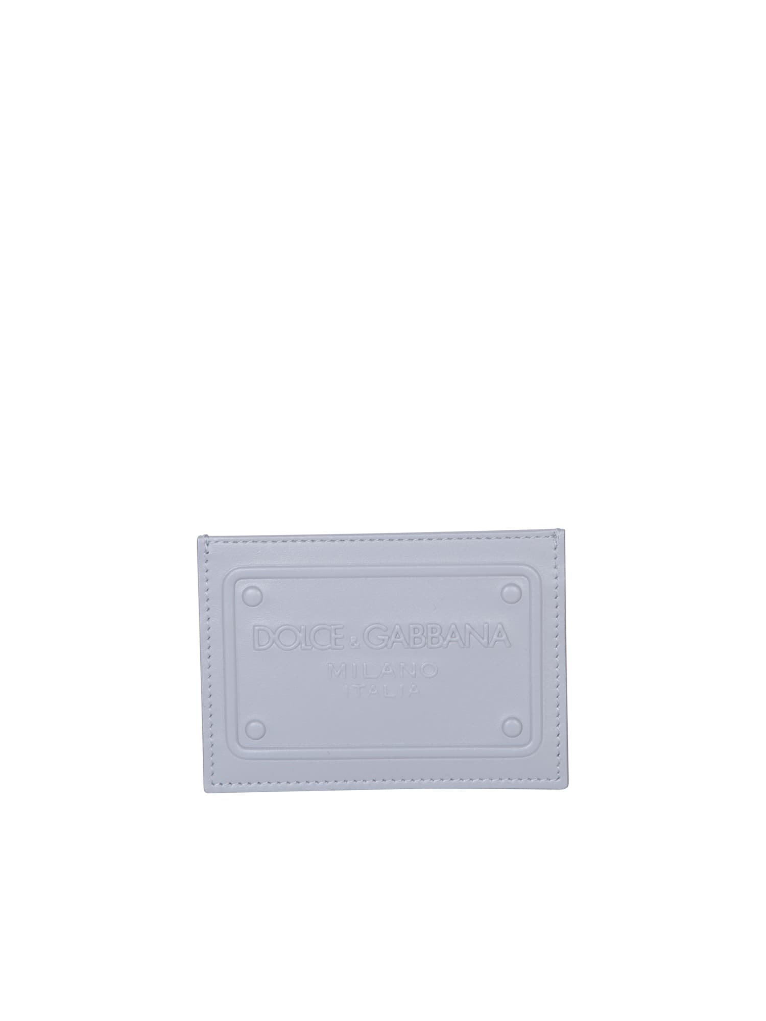 Shop Dolce & Gabbana Logo Grey Cardholder