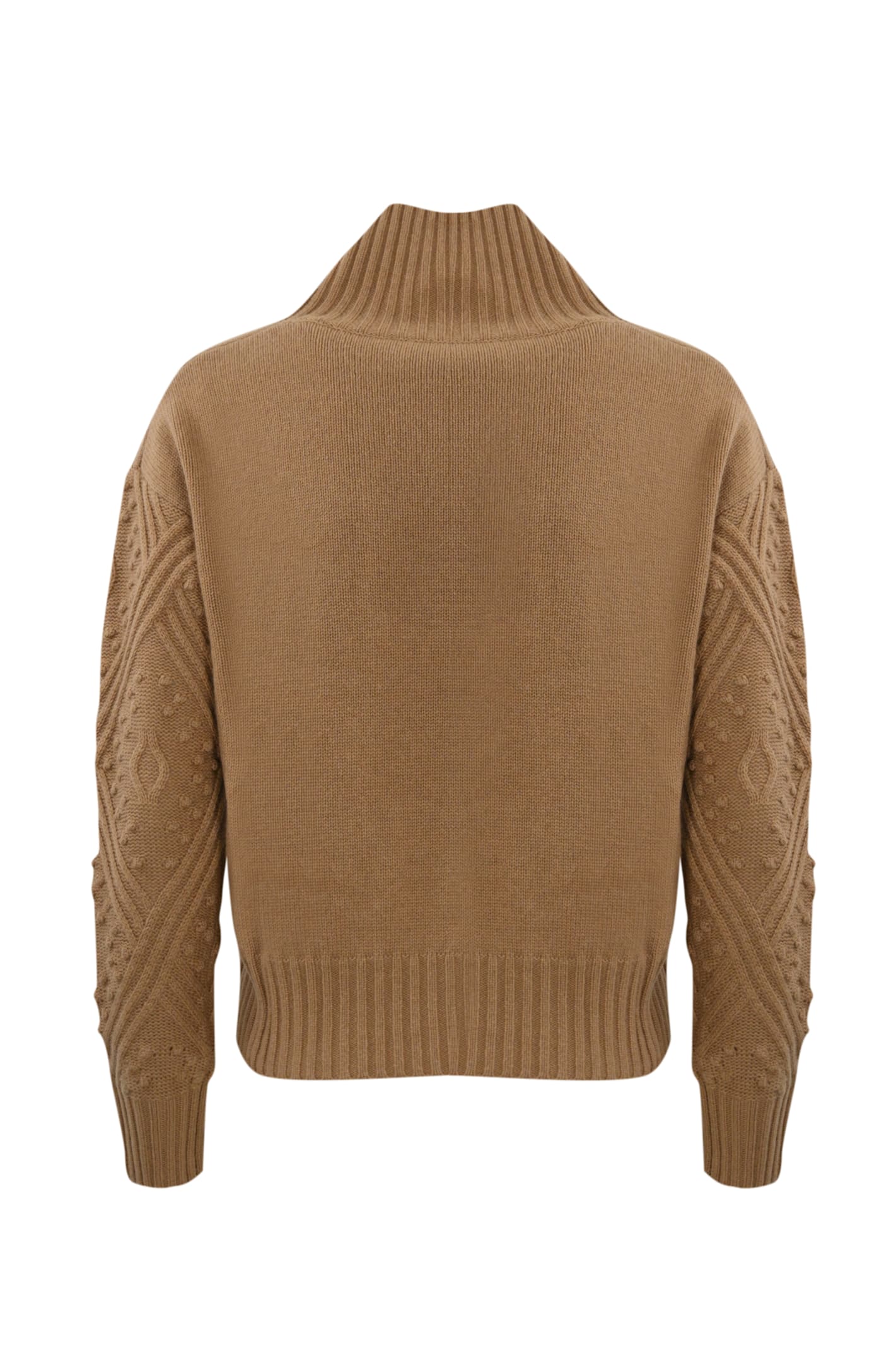 Shop Max Mara Panino Sweater In Cashmere Blend In Cammello