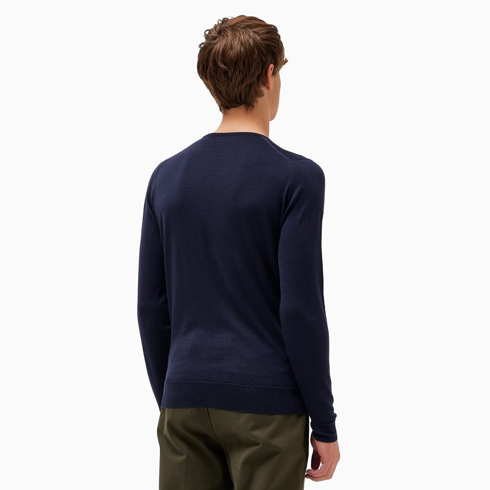 Shop John Smedley Lundy Sweater In Blue