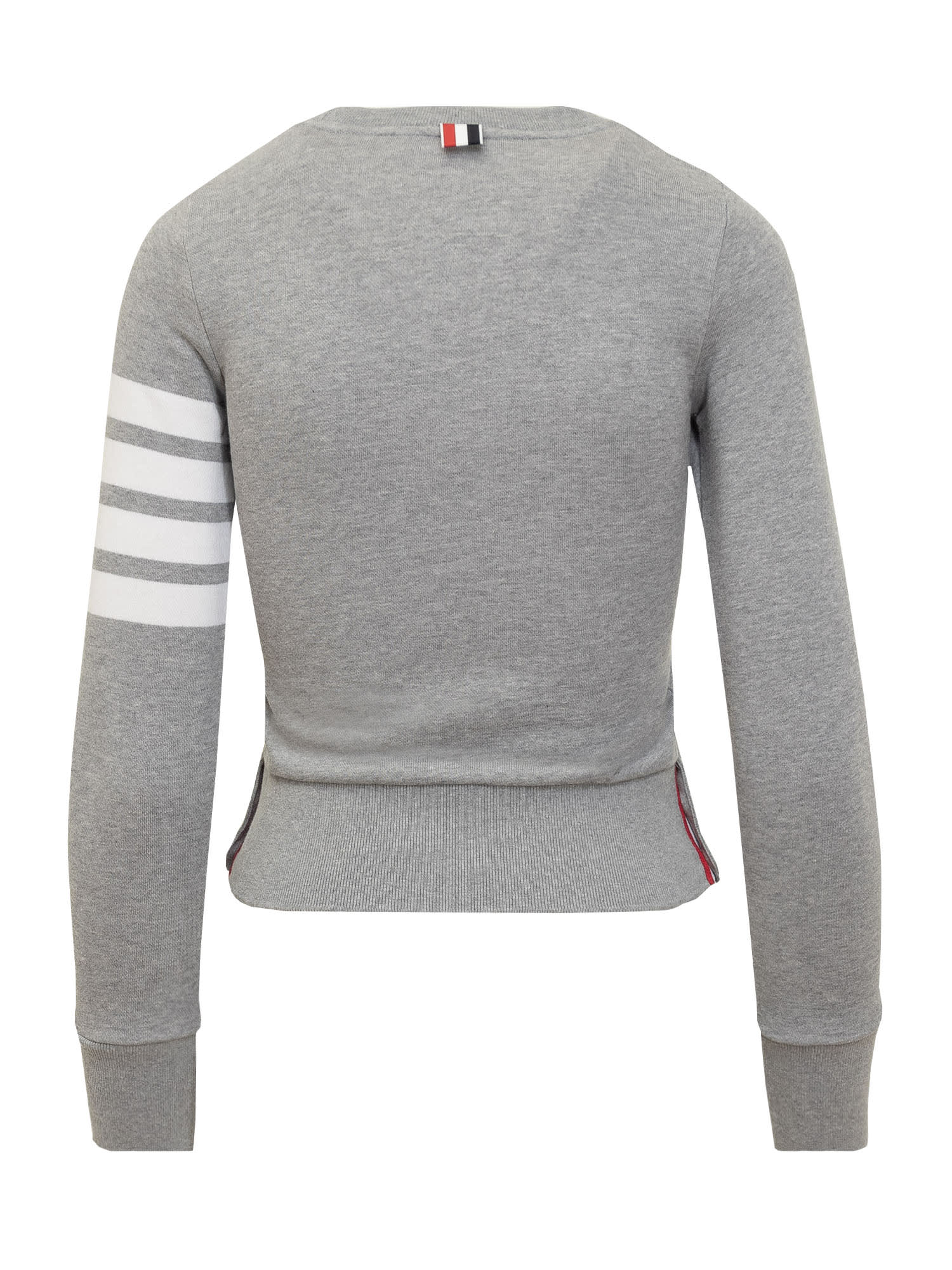 Shop Thom Browne Pullover Seweatshirt In Light Grey