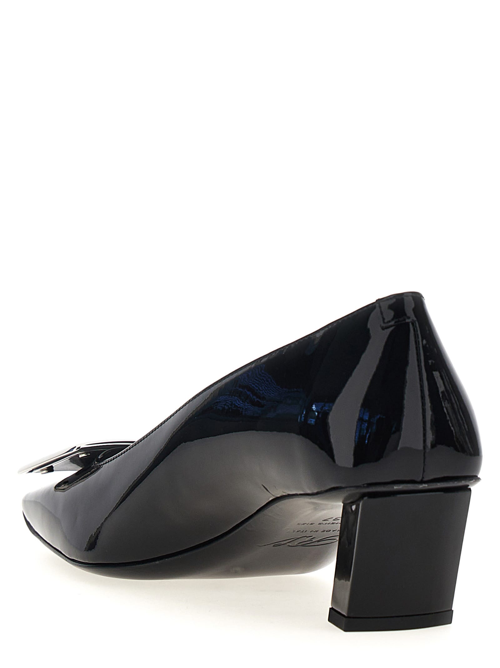 Shop Roger Vivier Belle Vivier Pumps In Black