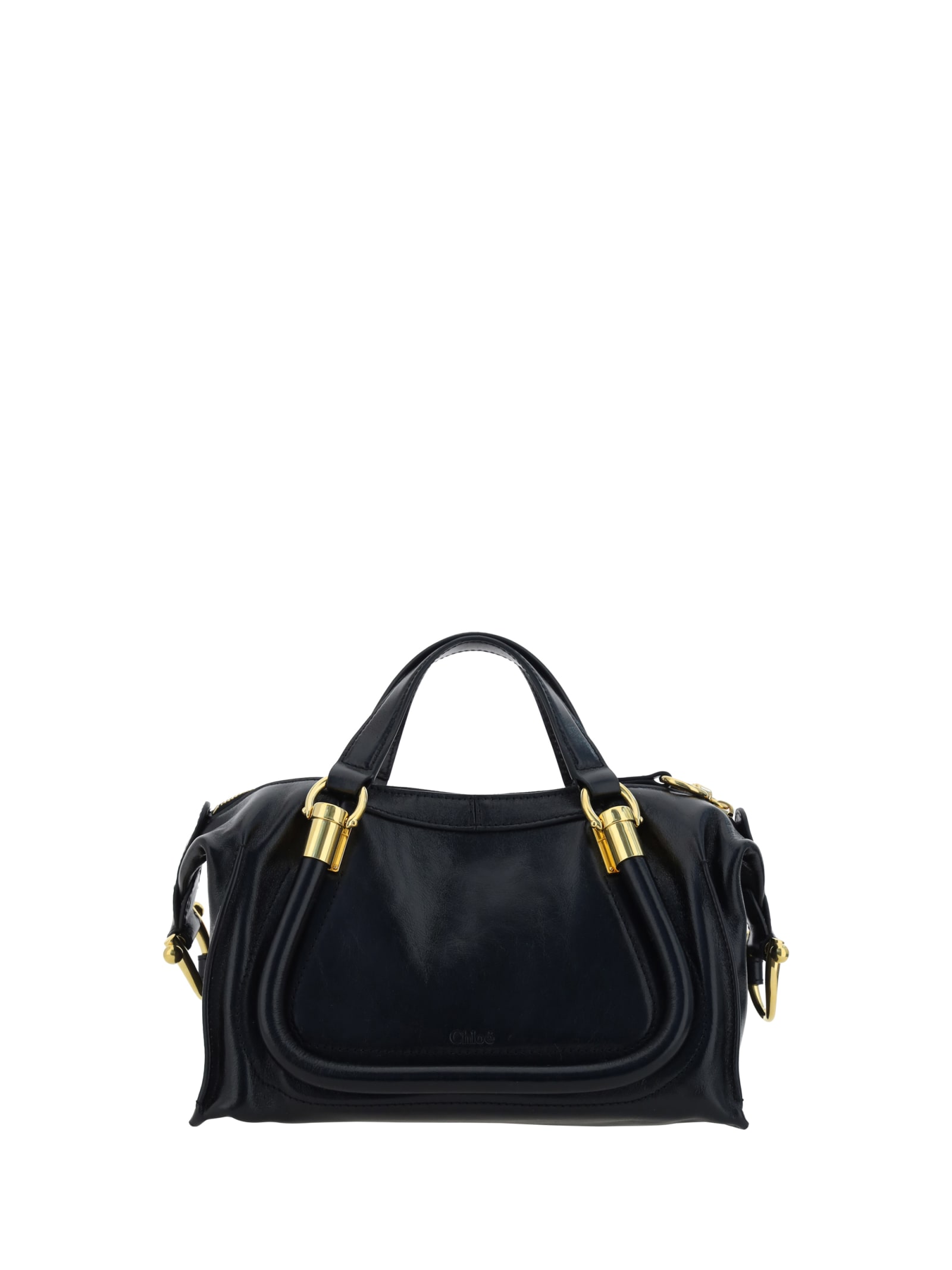 Shop Chloé Paraty Shoulder Bag In Black