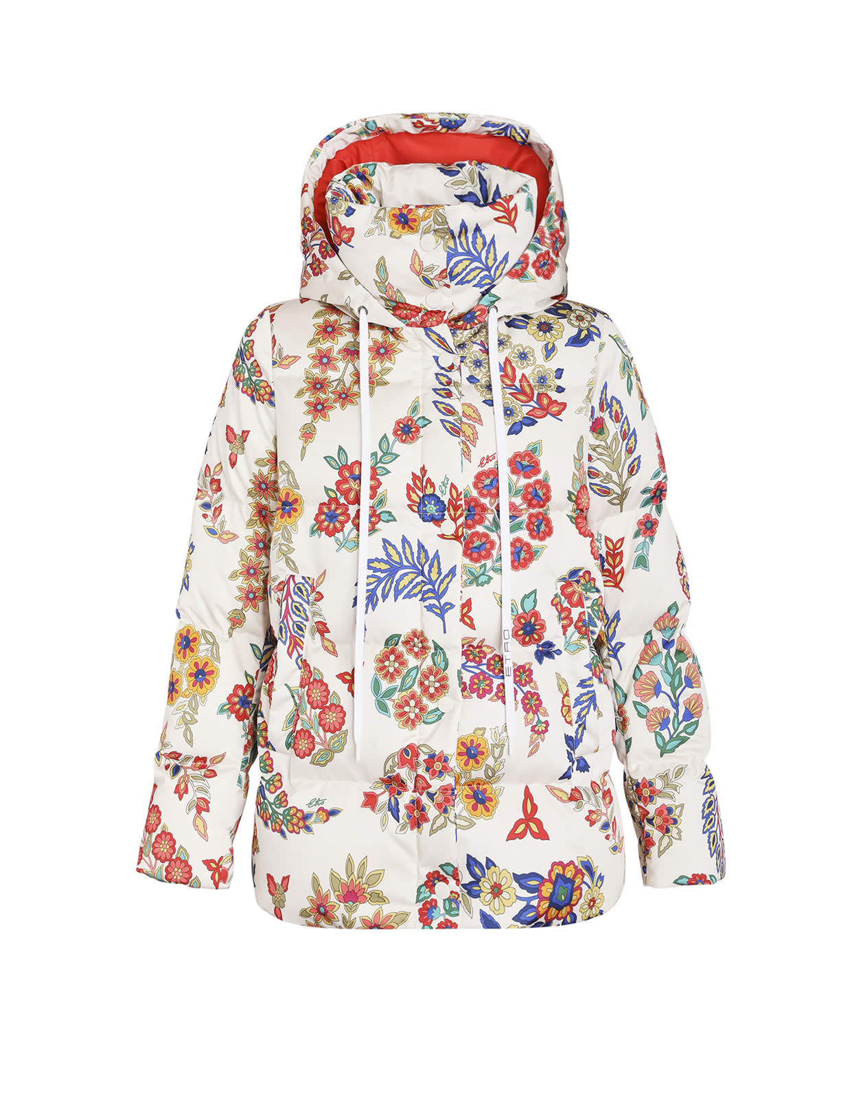 Etro Woman Short Quilted Paisley Down Jacket