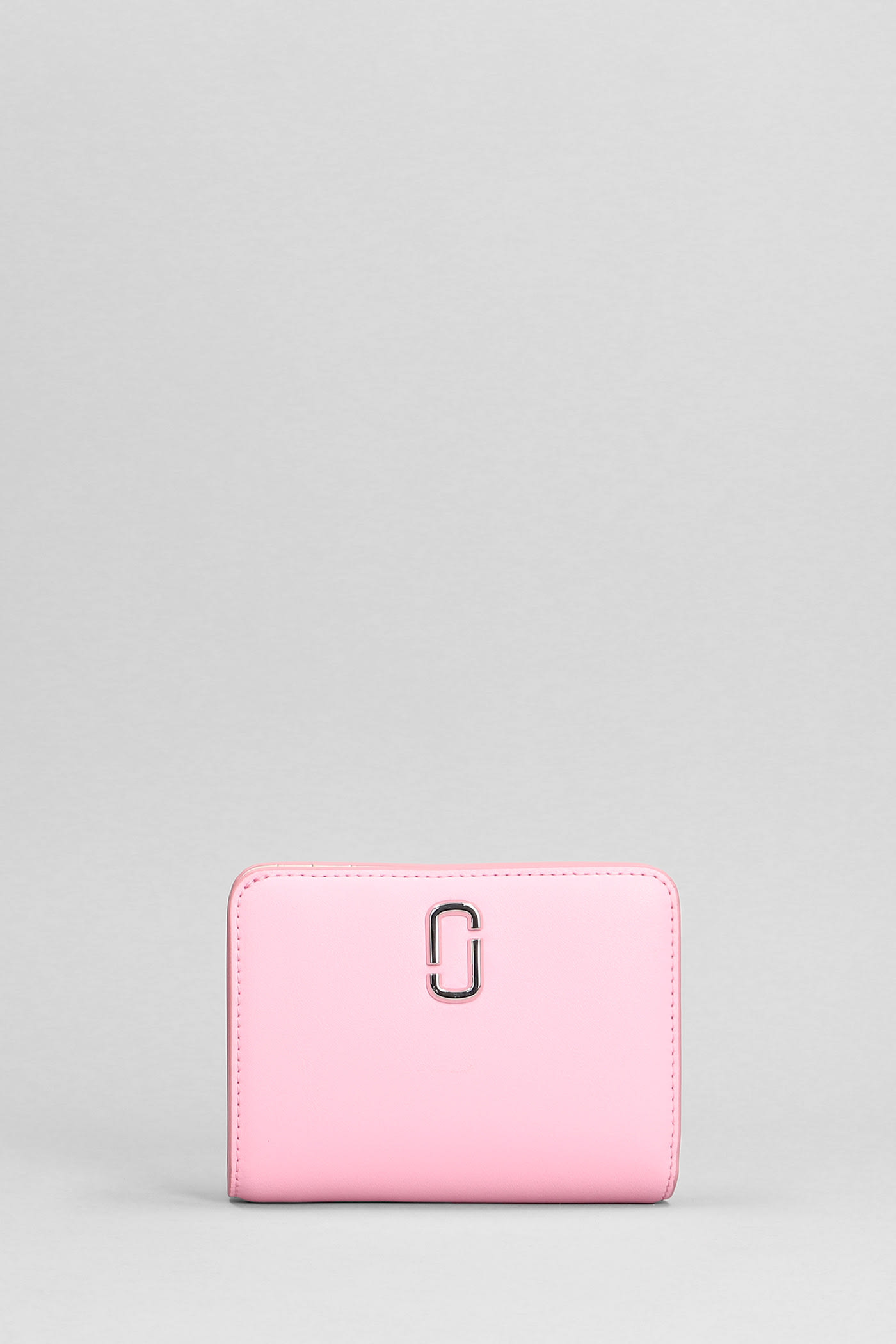 Marc Jacobs The Mini Compact Wallet In Rose-pink Leather