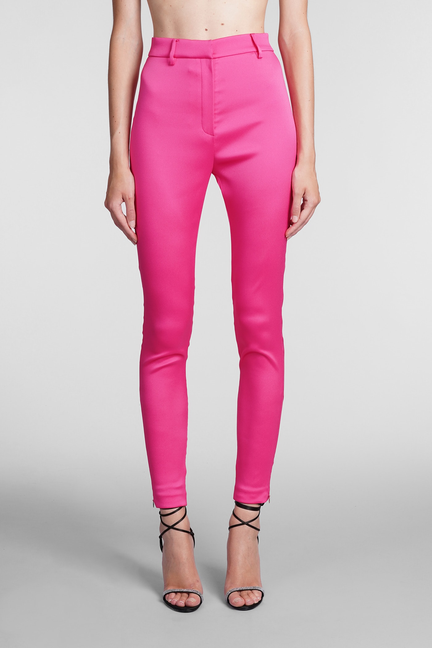 Magda Butrym Pants In Rose-pink Synthetic Fibers