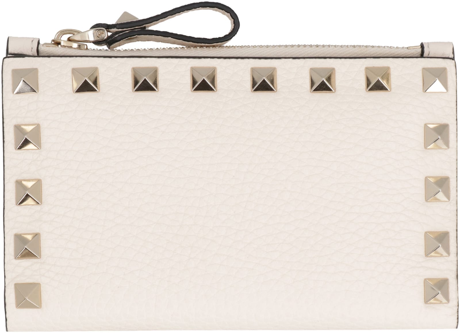 Shop Valentino Garavani - Rockstud Leather Card Holder