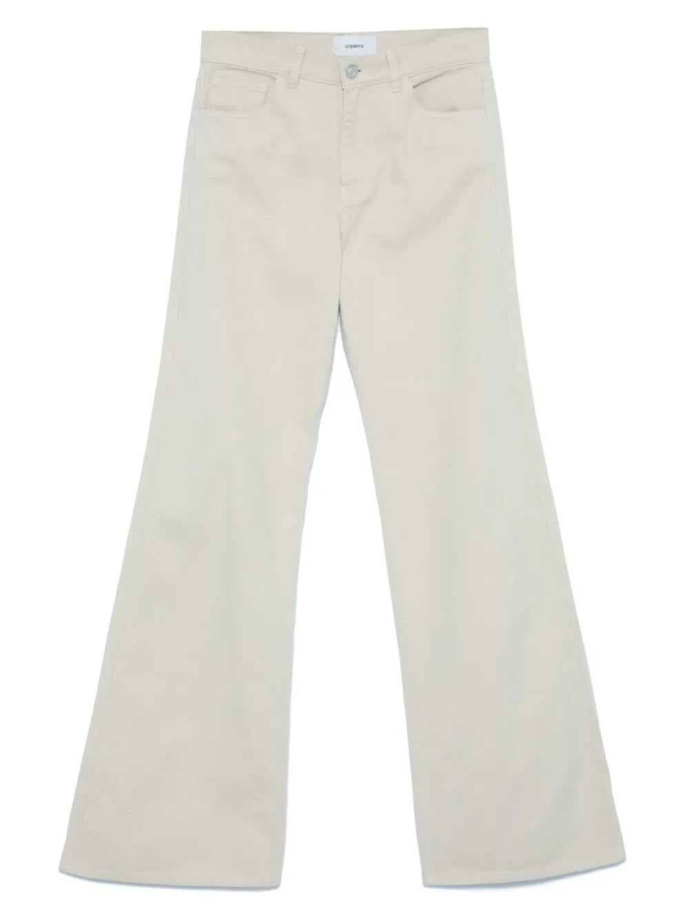 Coperni Trousers Wide-leg Denim Back Pockets In Gray