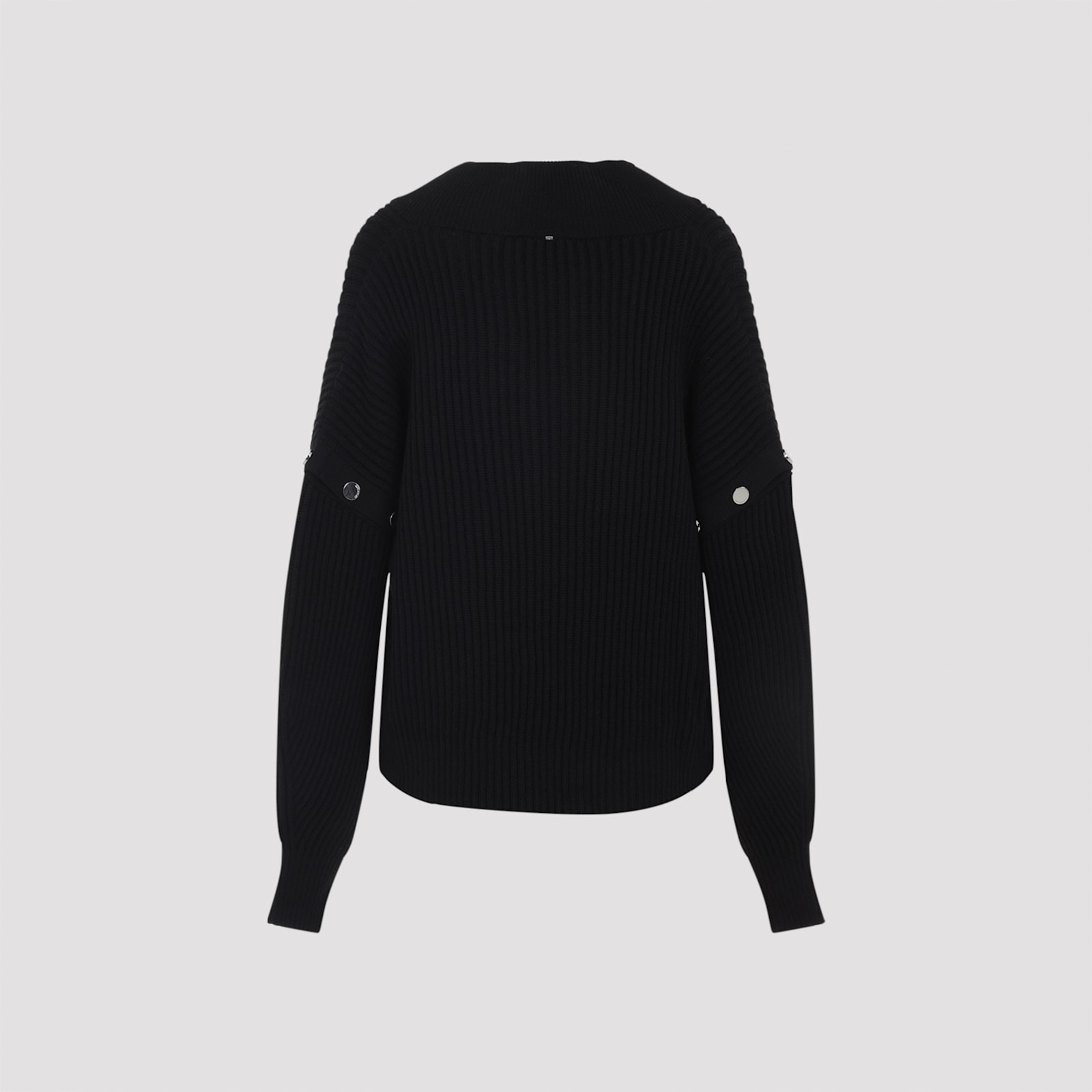 Sportmax Oversized Jumper With Detachable Sleeves In Blue