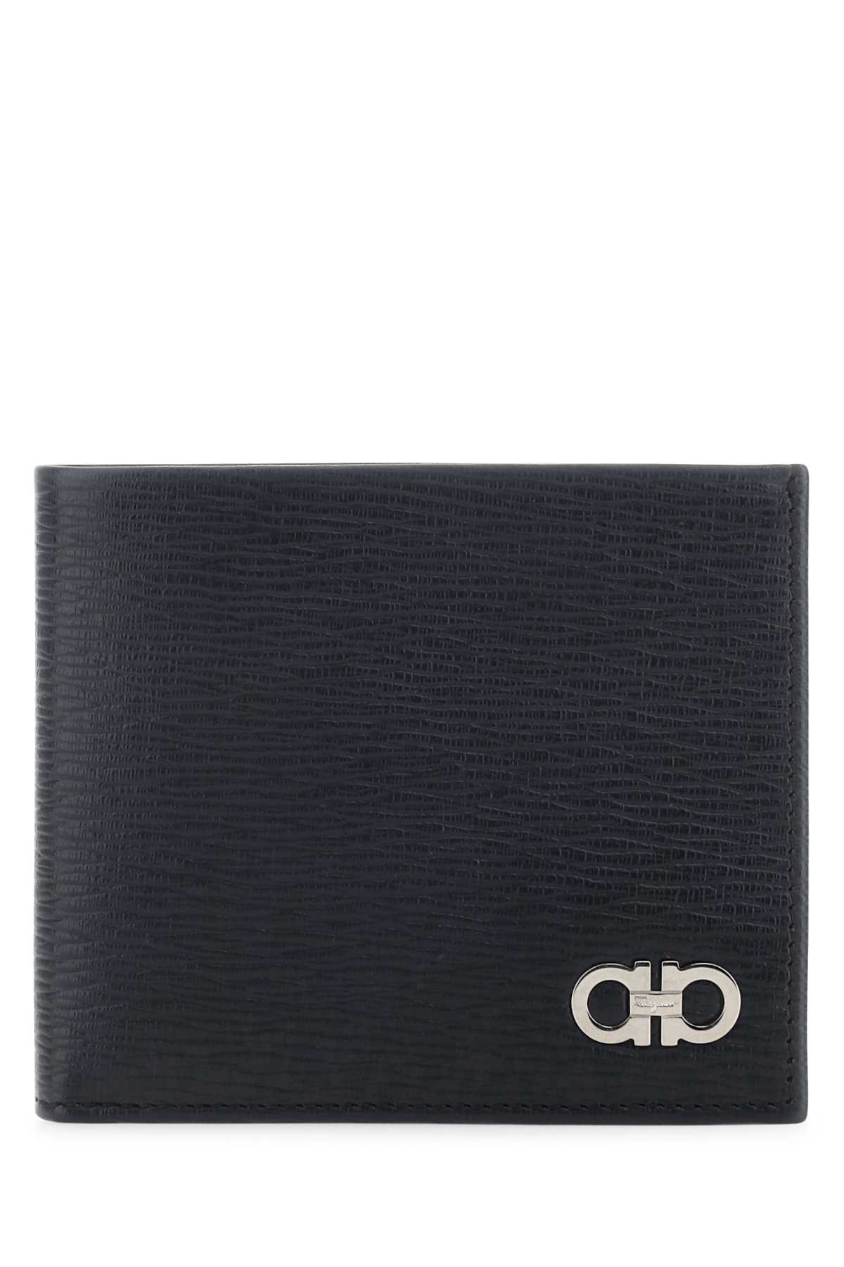 Navy Blue Leather Wallet