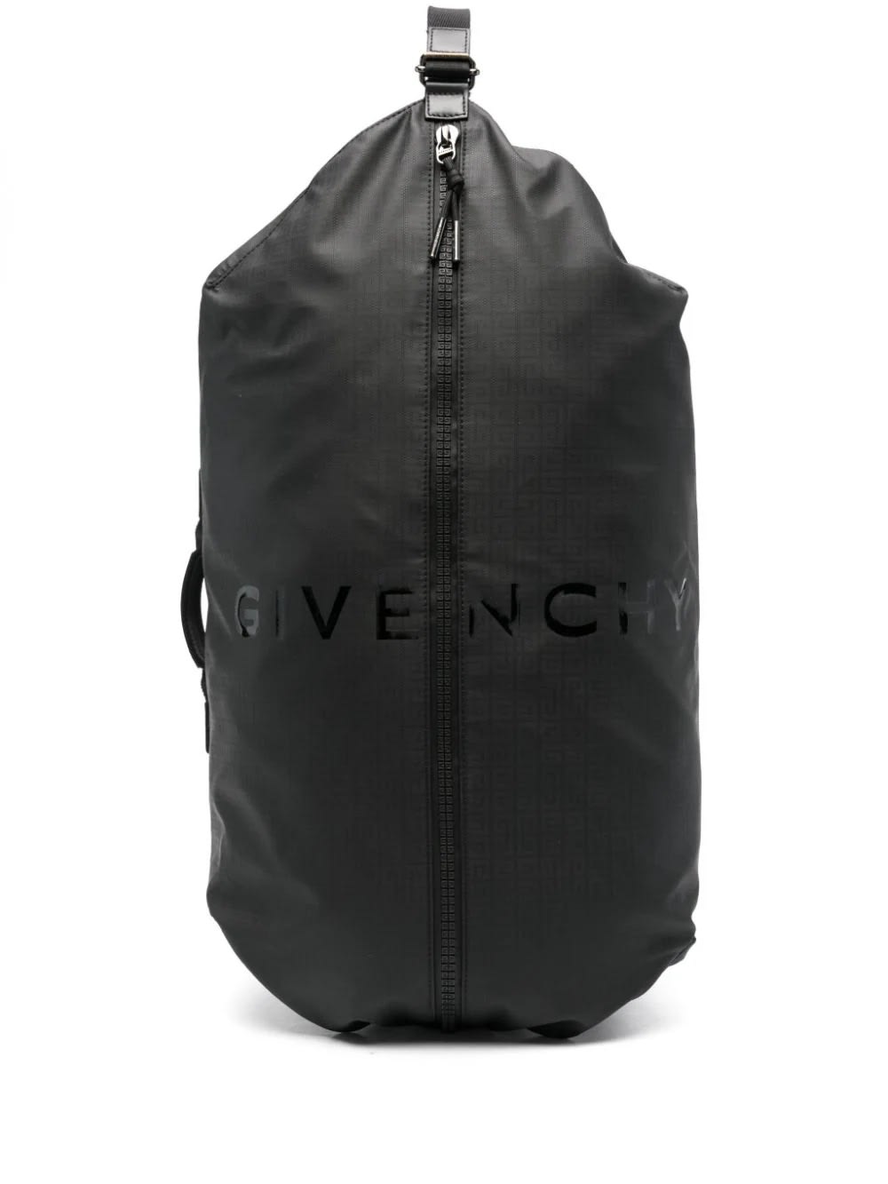 Givenchy G-zip Backpack In Black 4g Nylon