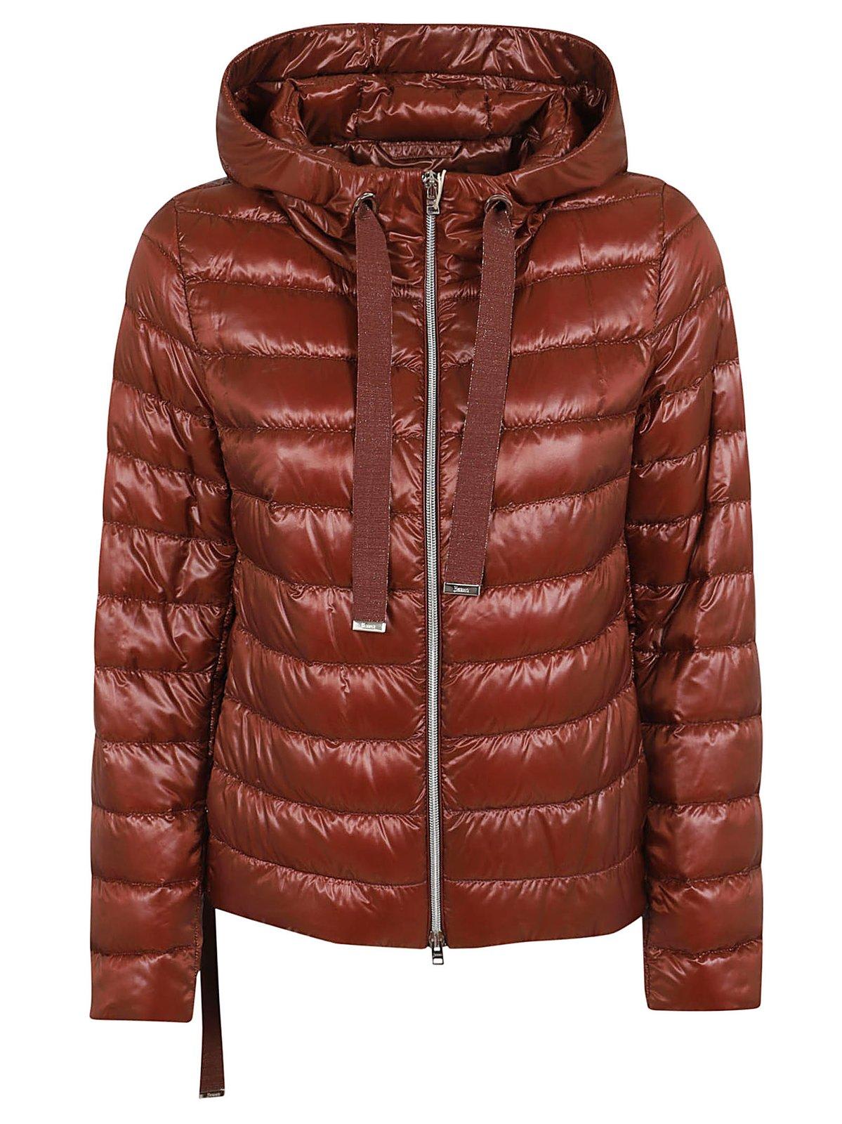 HERNO QUILTED HOODED COAT