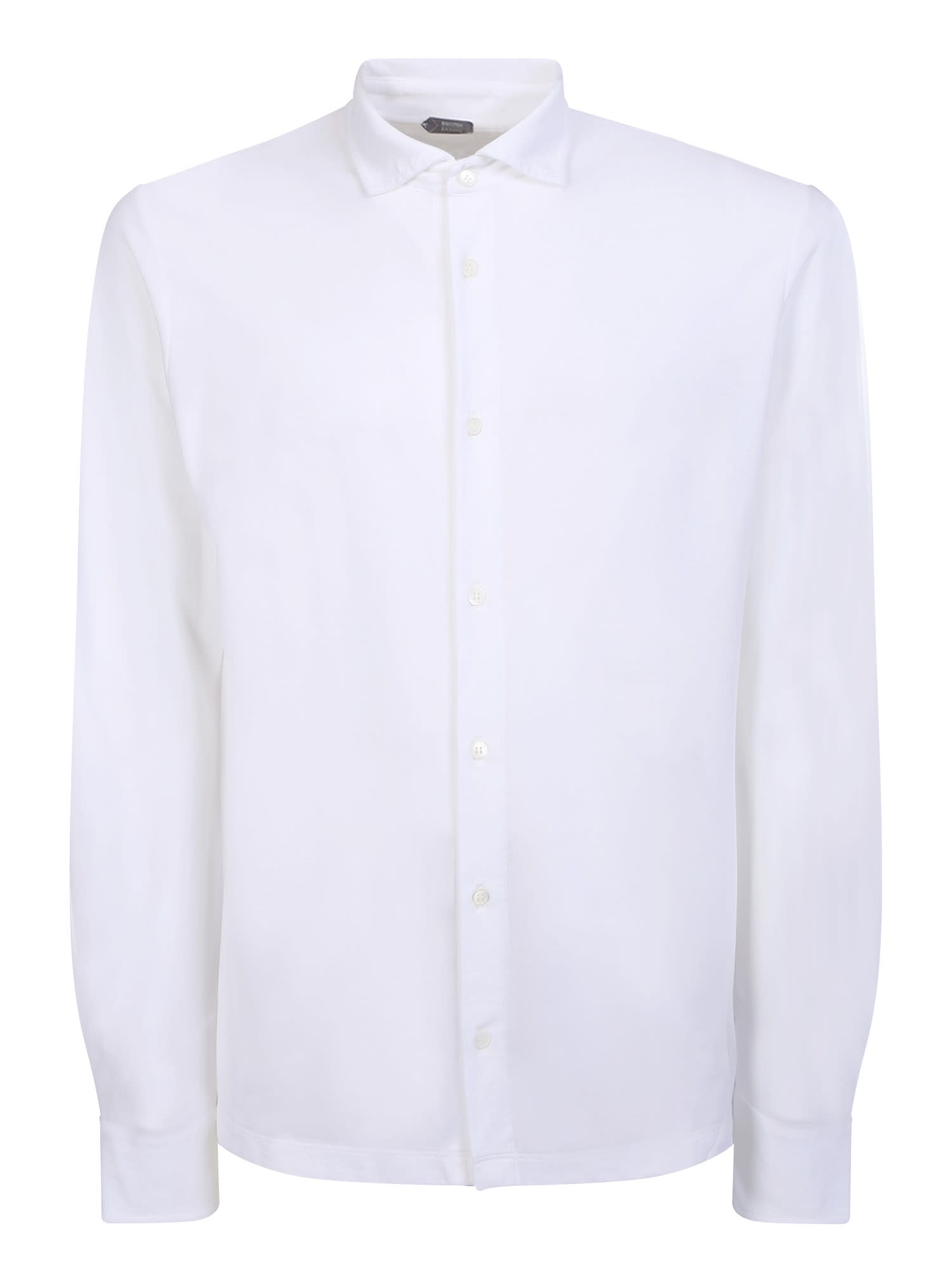 Shop Zanone White Cotton Shirt